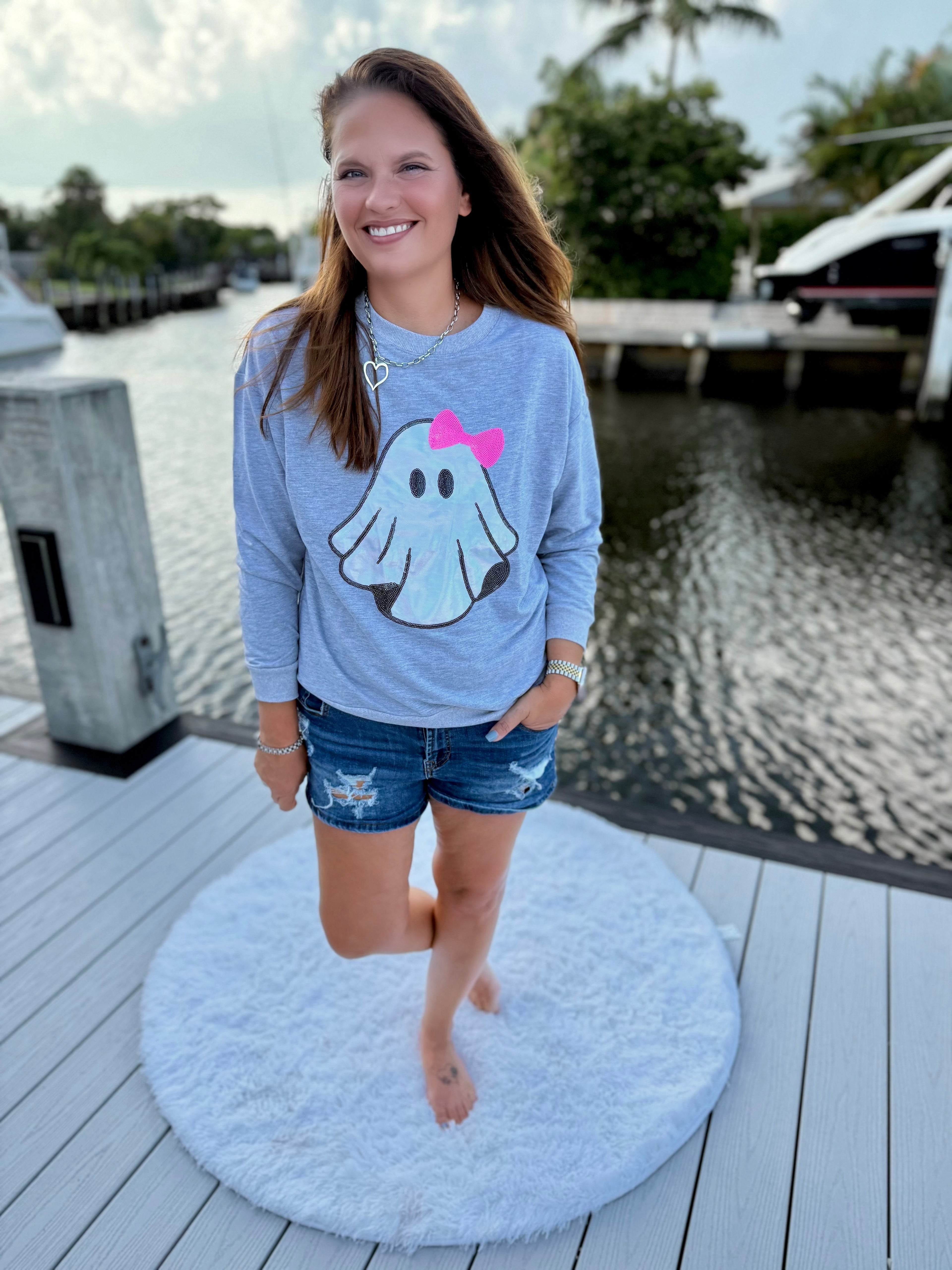 Gigi The Ghost Metallic Pullover by Jess Lea - BFF Here