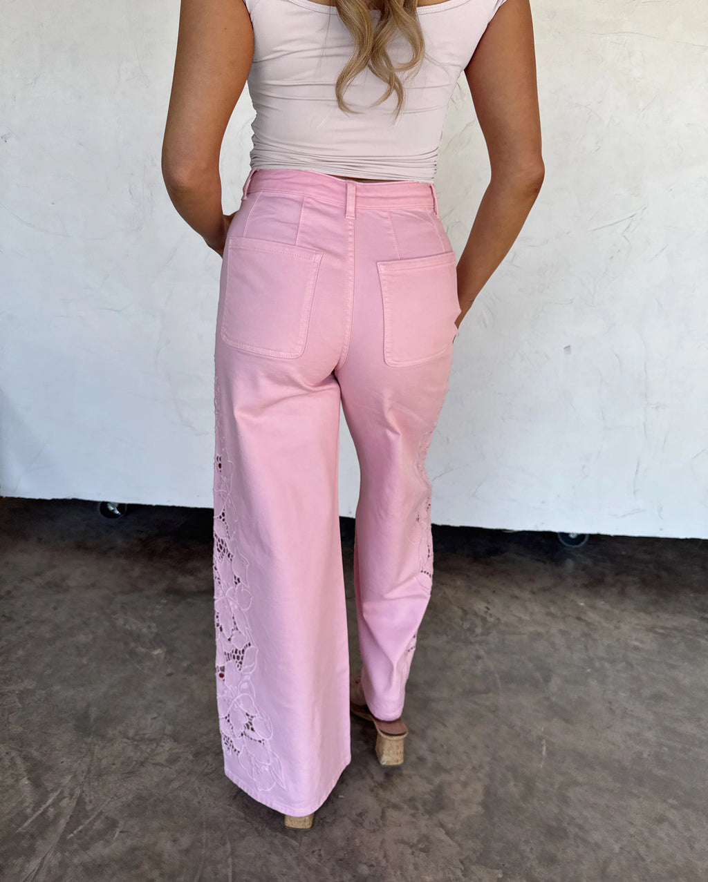 PREORDER: Summer Floral Charm Wide Leg Jeans  by Blakeley (ETA: May) - BFF Here