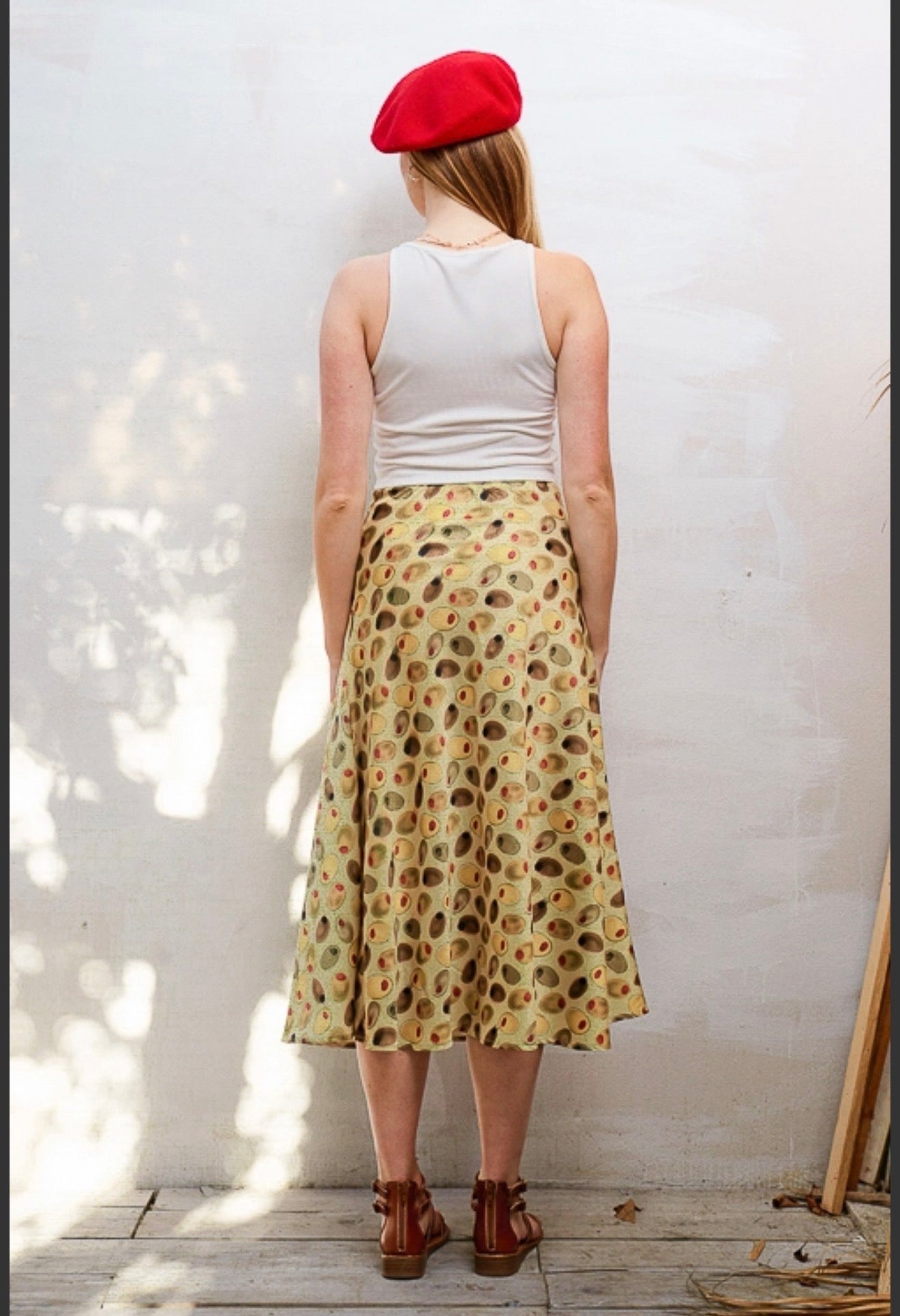 Olive You Forever Midi Skirt by Jade by Jane