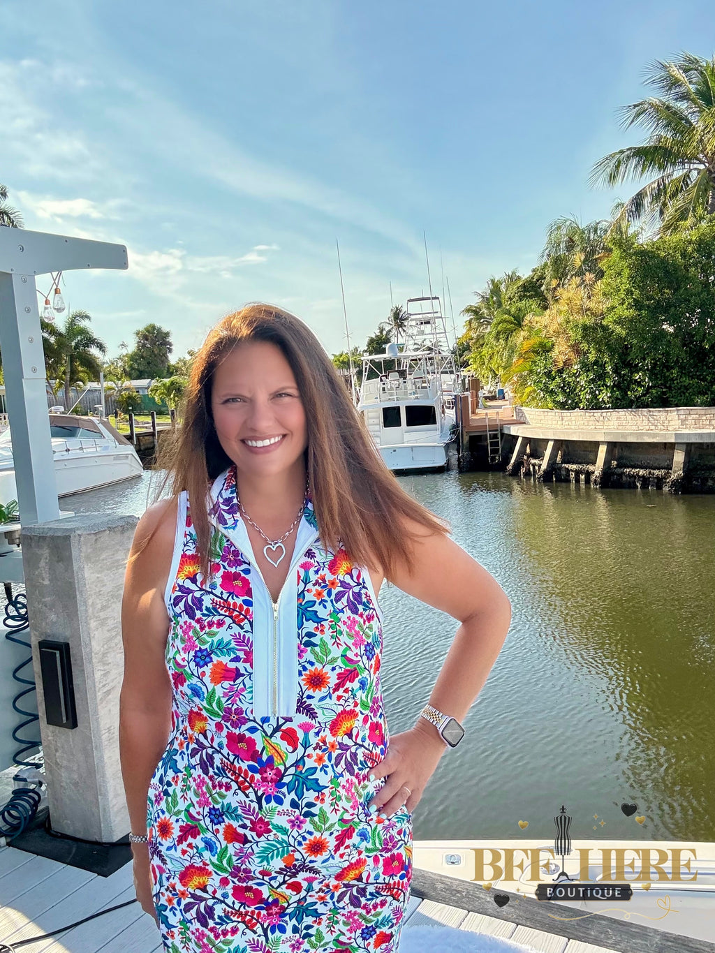 Everyday Zipper Dress / Fiesta Time White by Jess Lea - BFF Here