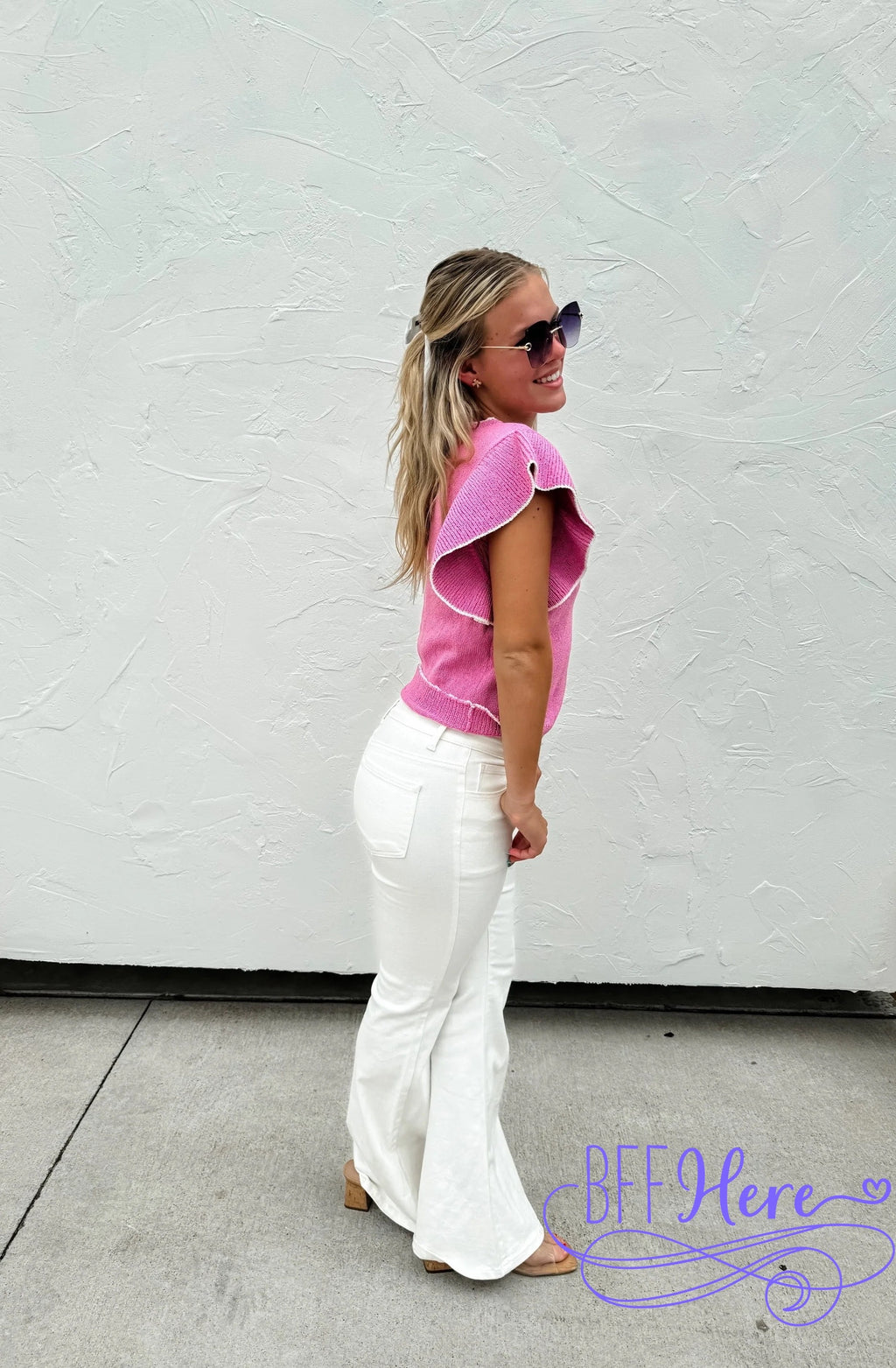 PREORDER: Chic Frills: Ruffle Sleeve Knit Top / Choice of Color by Jodifl (Ships Beginning of April) - BFF Here