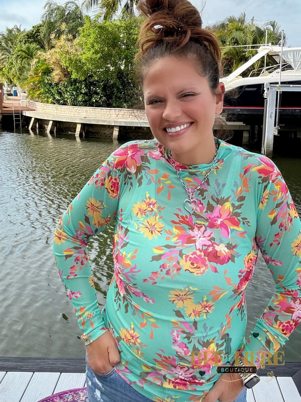 Floral Queen Mesh Top by Sterling Kreek - BFF Here