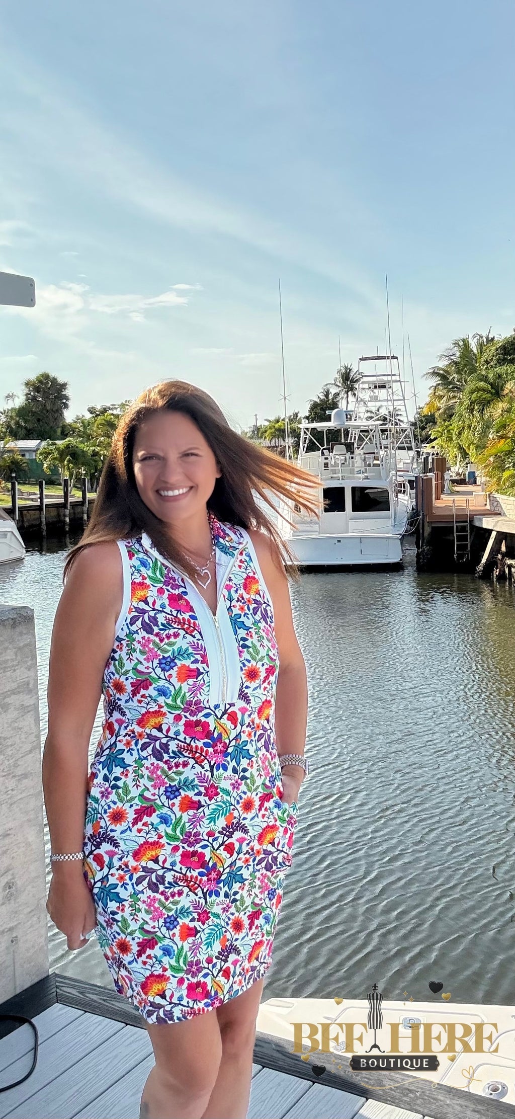 Everyday Zipper Dress / Fiesta Time White by Jess Lea - BFF Here