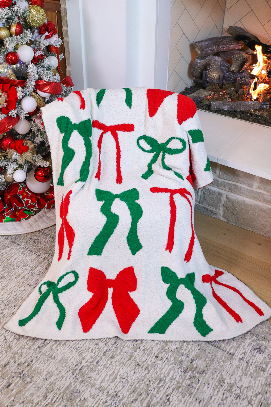 PREORDER: Midnight Bow Christmas Edition Blanket by Jess Lea (ETA: End of October) - BFF Here