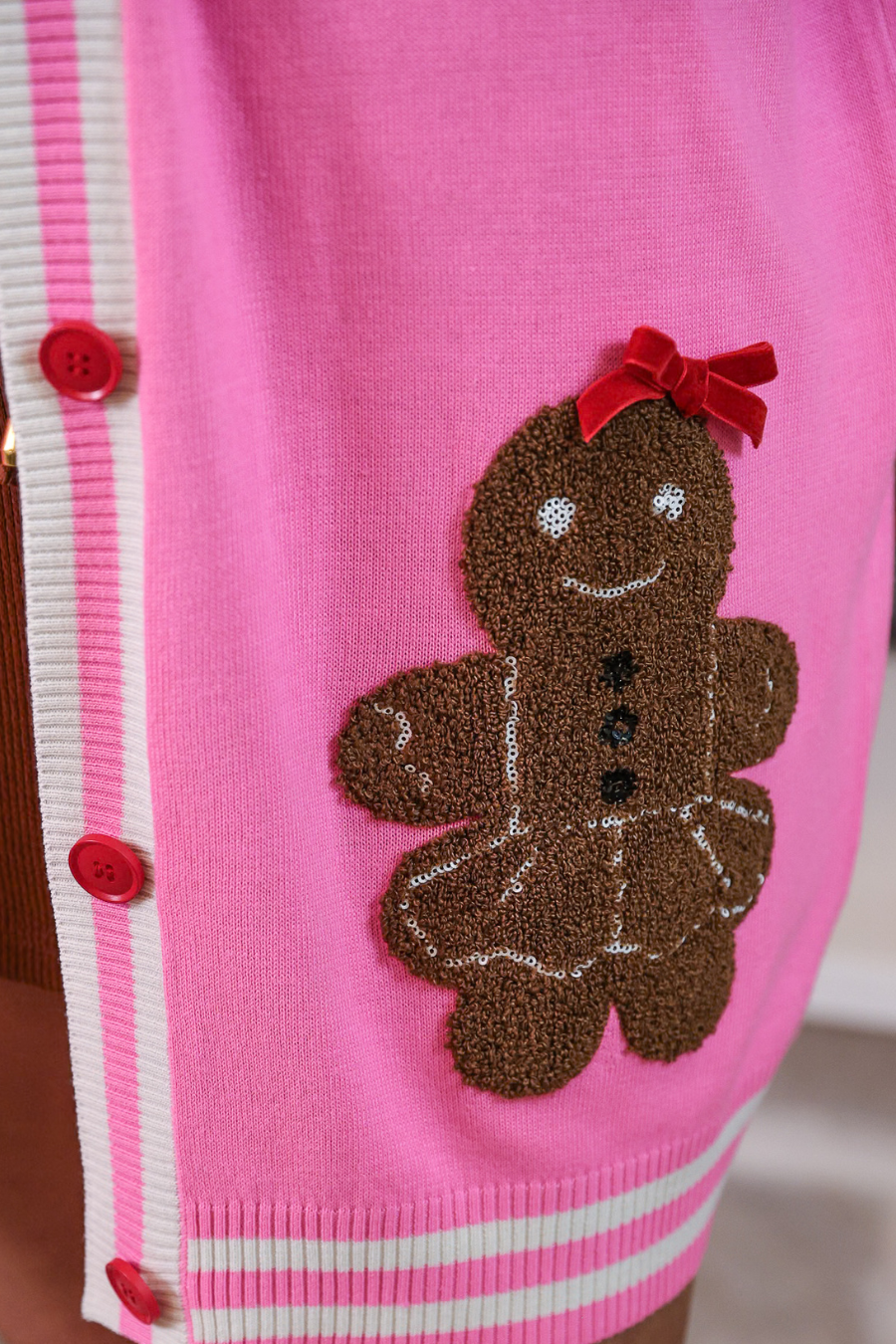 PREORDER: Ginny The Gingerbread Girl Long Cardigan by Jess Lea (ETA: End of October) - BFF Here