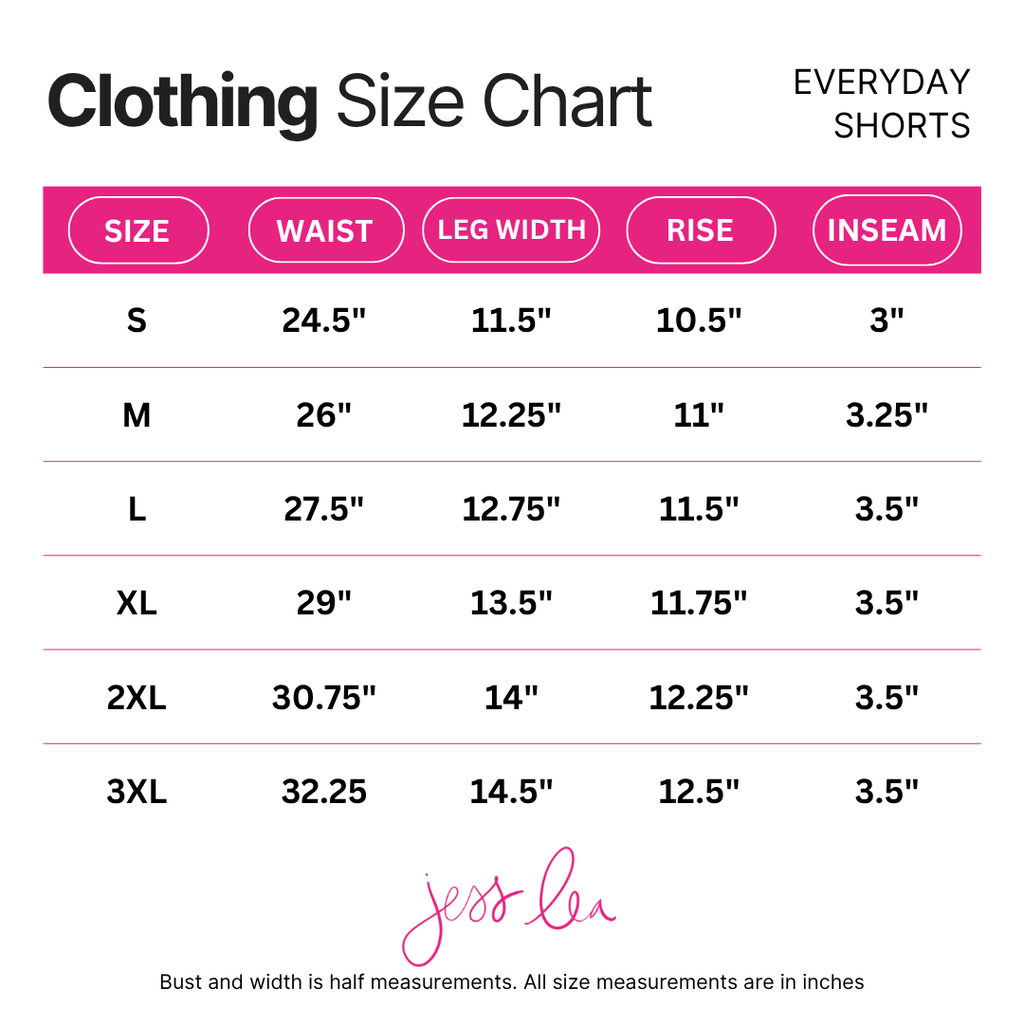 PREORDER- Solid White Everyday Shorts by Jess Lea (ETA February) - BFF Here