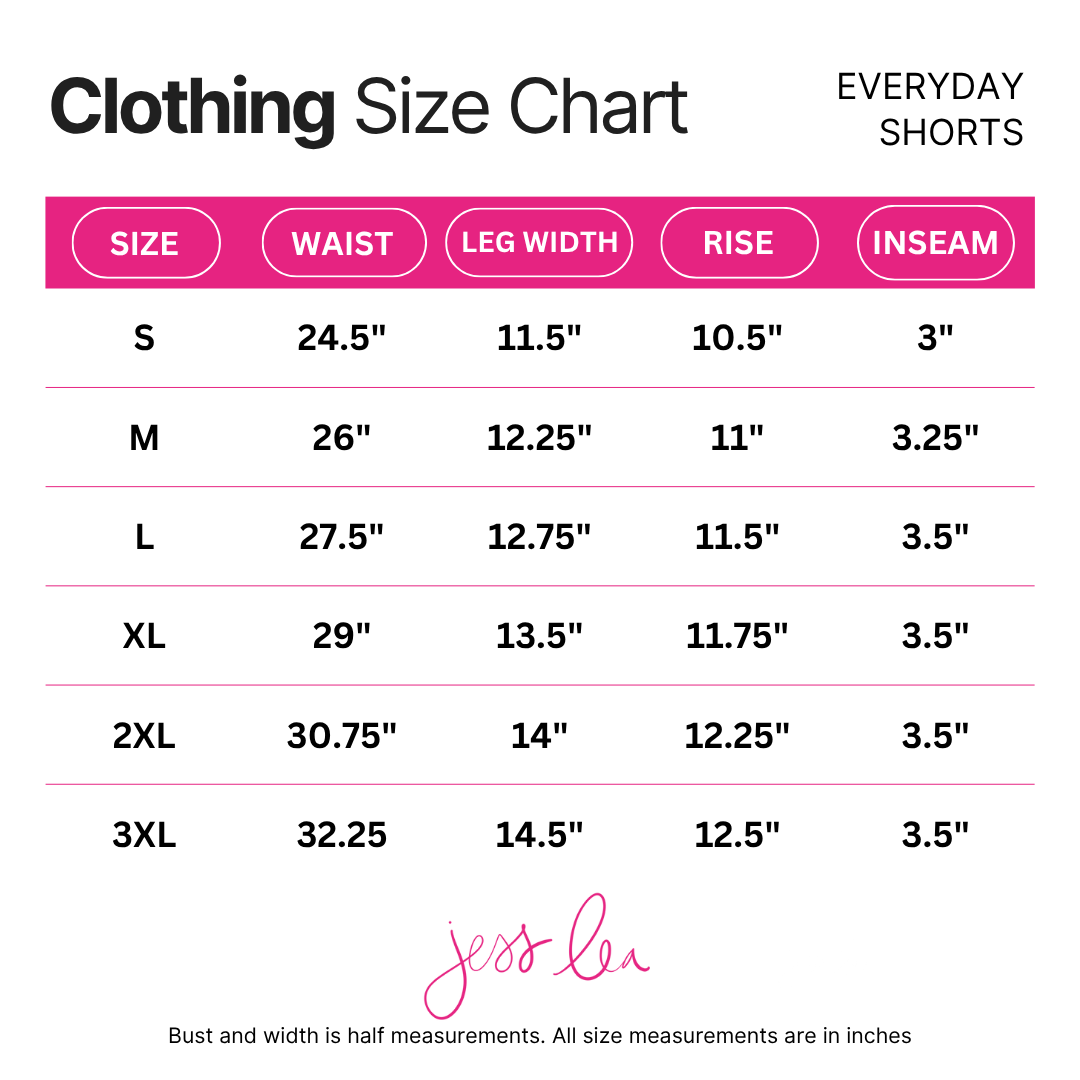 PREORDER- Solid White Everyday Shorts by Jess Lea (ETA February) - BFF Here