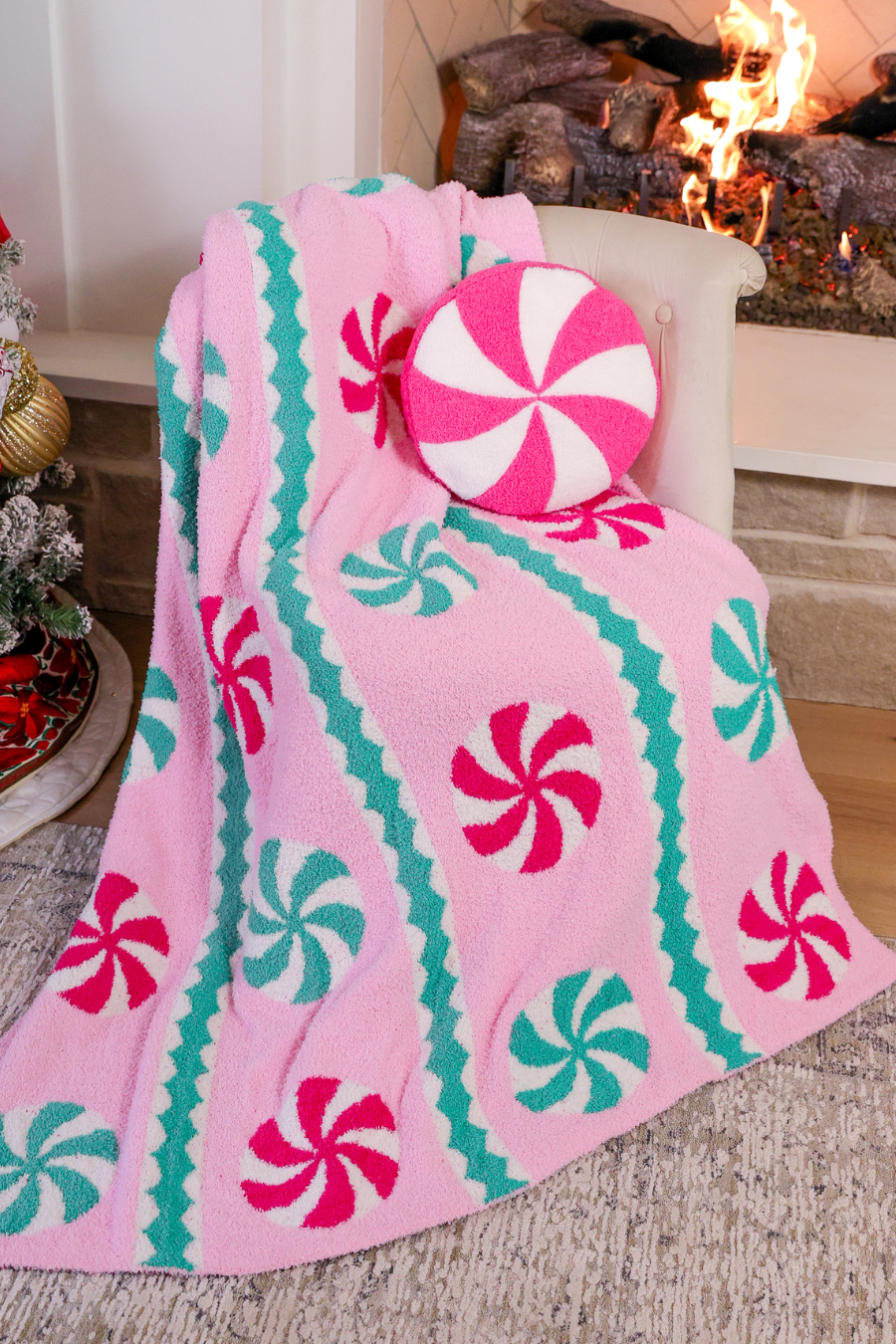 PREORDER: Pink Wintermint Blanket by Jess Lea (ETA: End of October) - BFF Here
