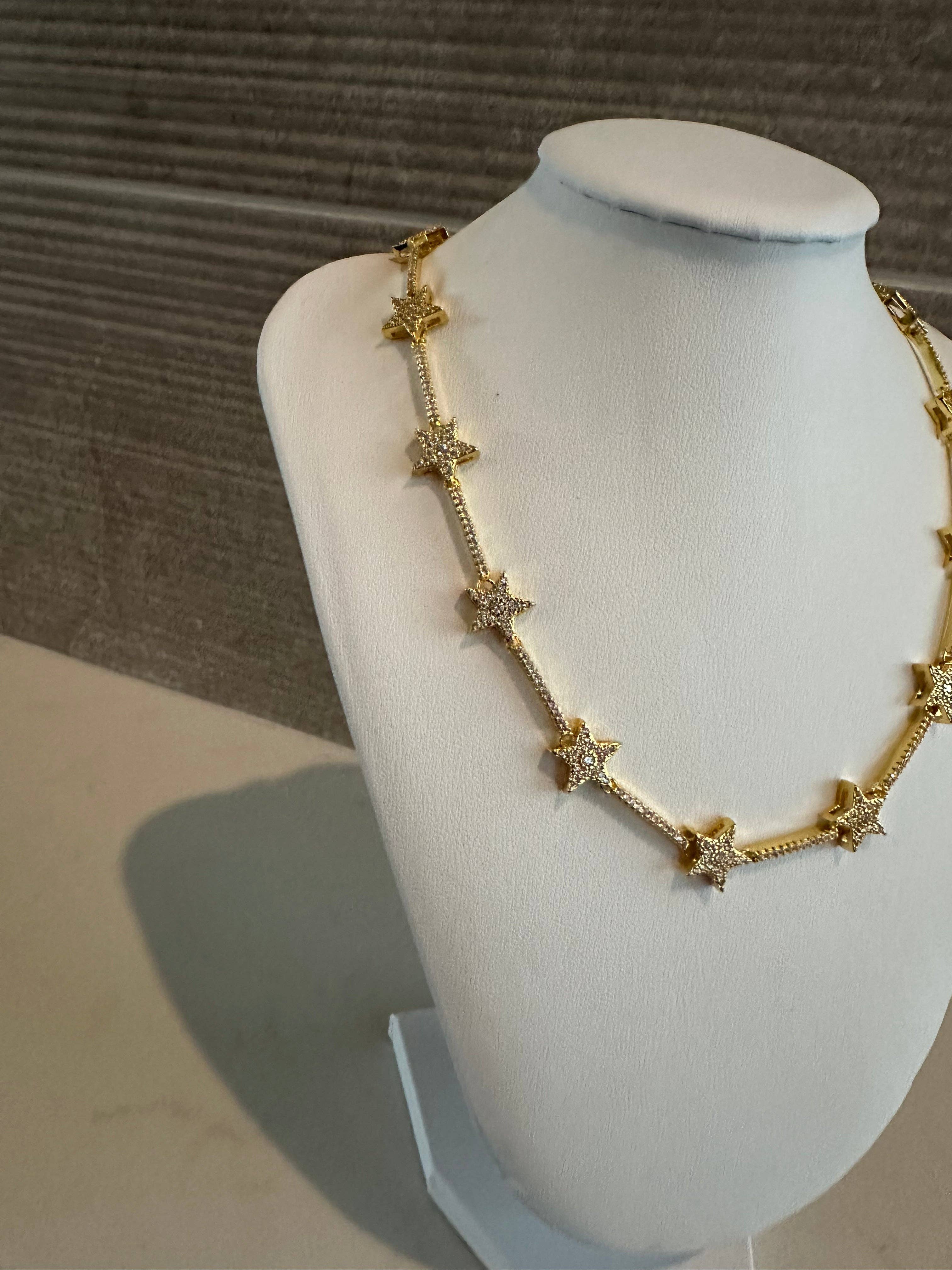 Cosmic Star Sparkle Necklace - BFF Here