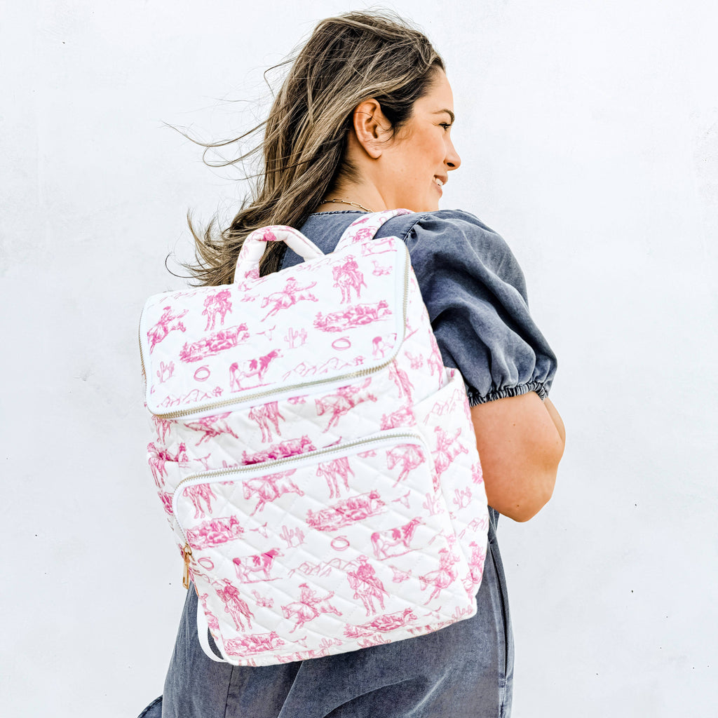 PREORDER: Pink Rodeo Queen: Cowgirl Pattern Bags / Choice of Style (Ships Beginning of April) - BFF Here