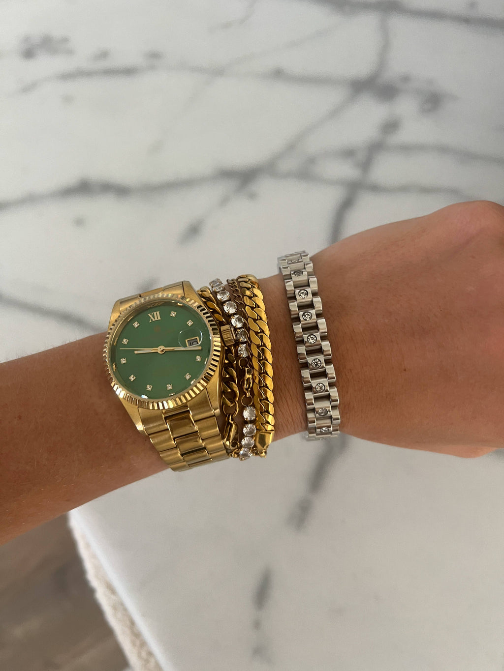 Luxe Silver Radiance Bracelet by Chansutt Pearls - BFF Here