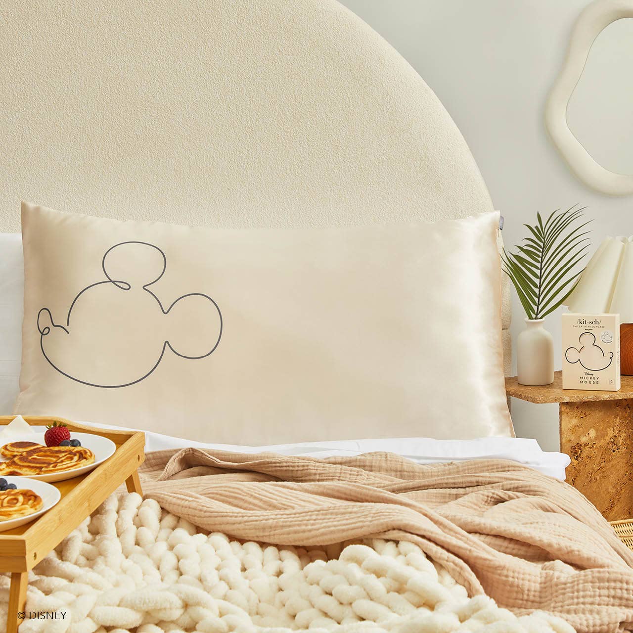 Kitsch & Mickey and Minnie Satin Pillowcase / King — Mr. Mouse - BFF Here