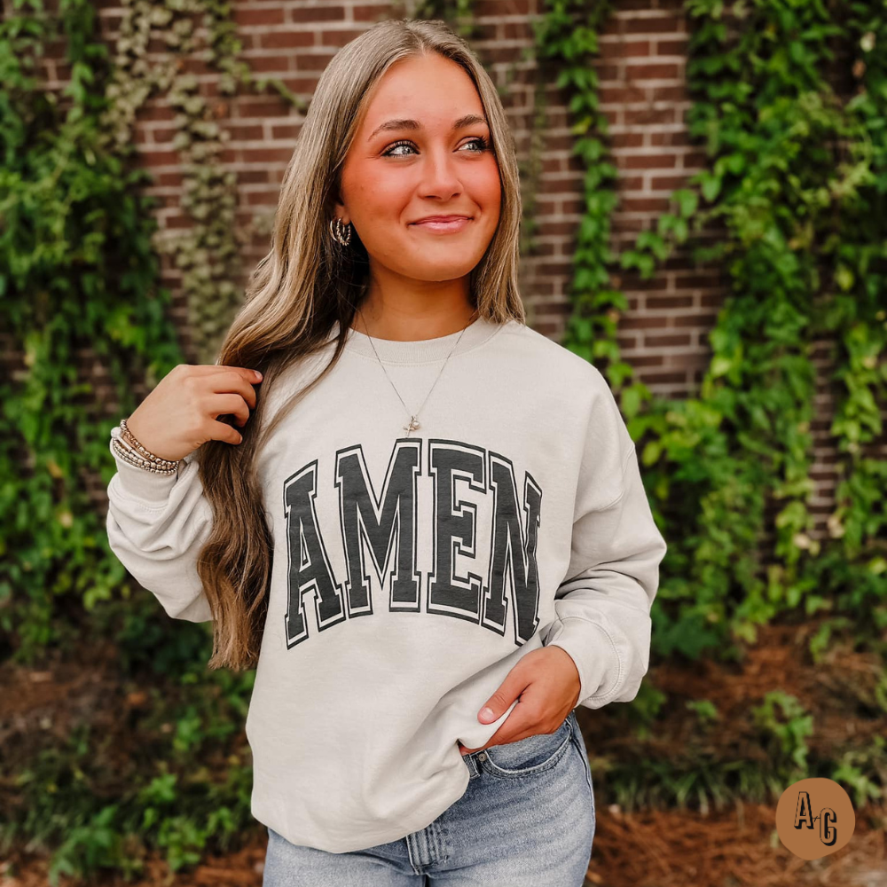 'AMEN' Faithful Essentials Sweatshirt - BFF Here