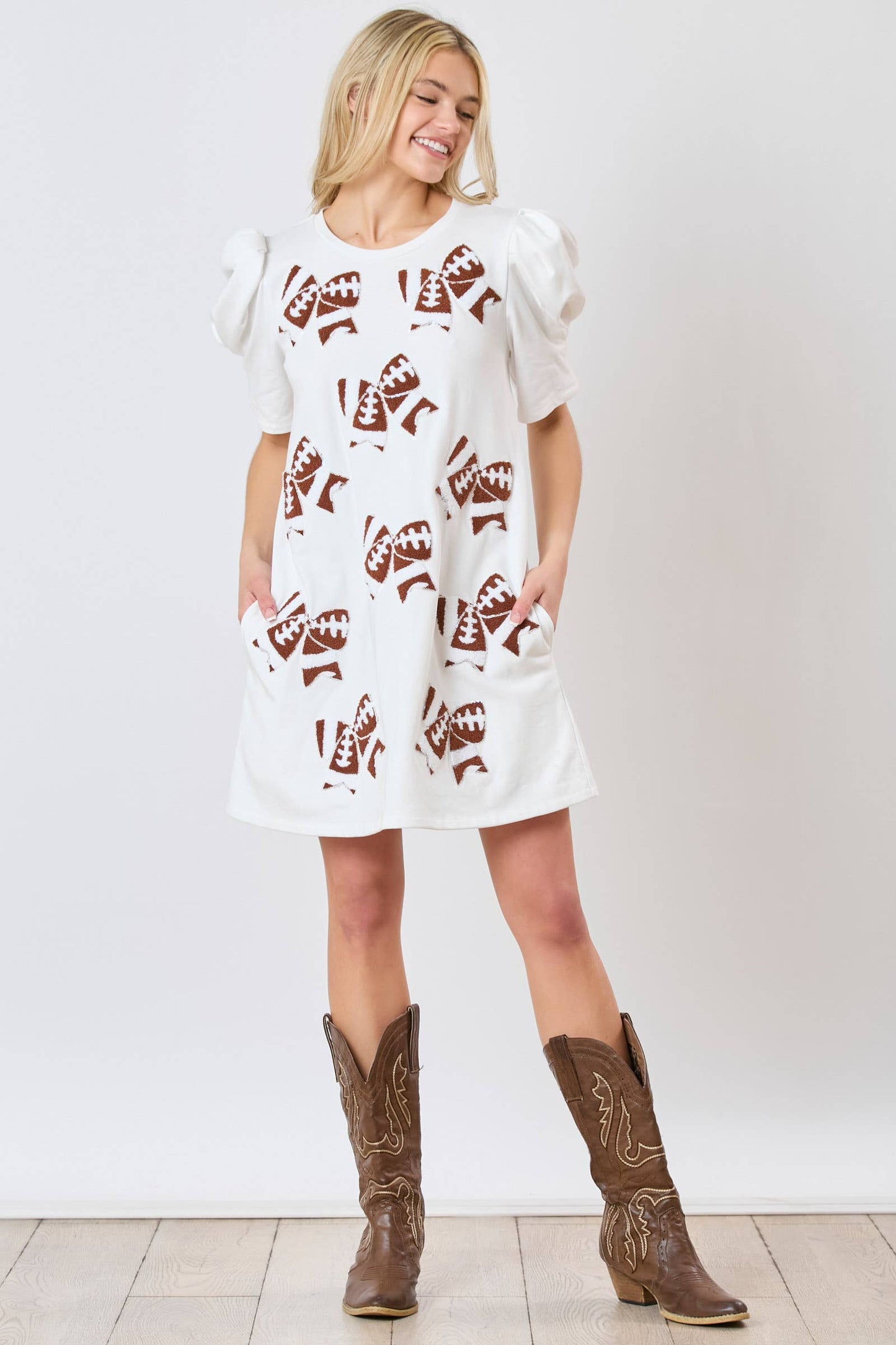 Game Day Chic: Football Bow Dress - BFF Here