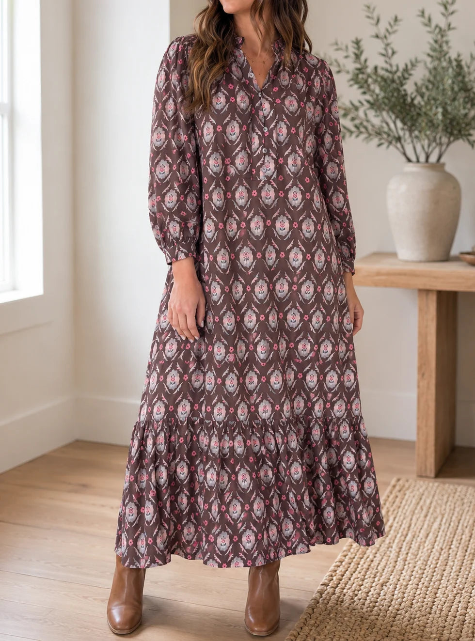 PREORDER: Autumn Afterglow Maxi Dress (ETA: October)