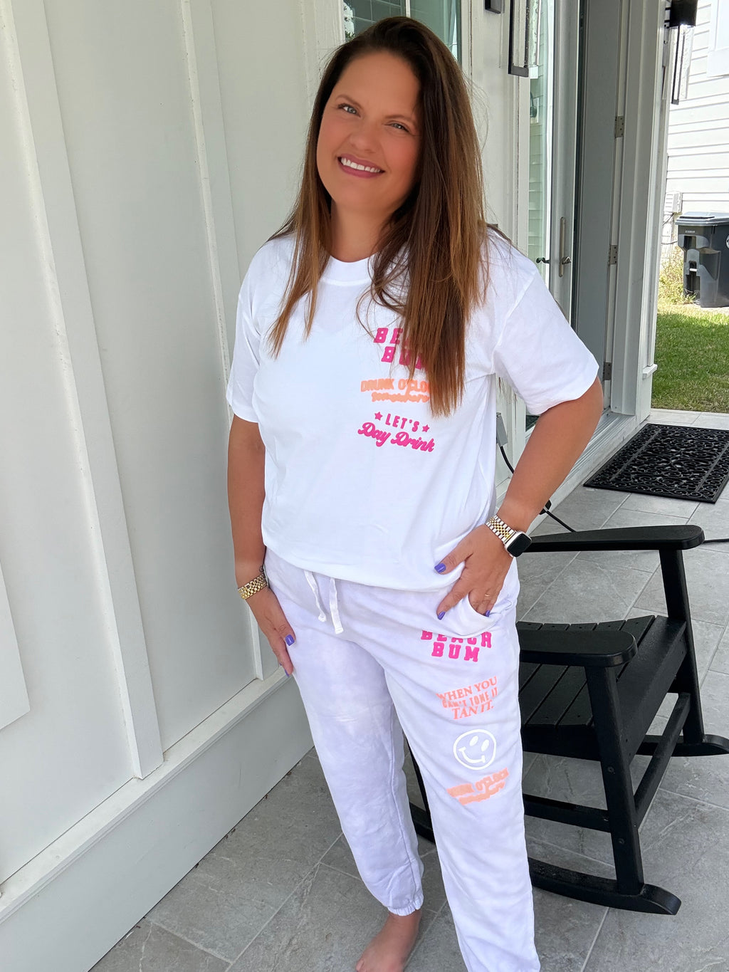 Beach Bum Tie Dye Patch Joggers by Southern Bliss (ARRAY) — Ships 2-3 weeks - BFF Here