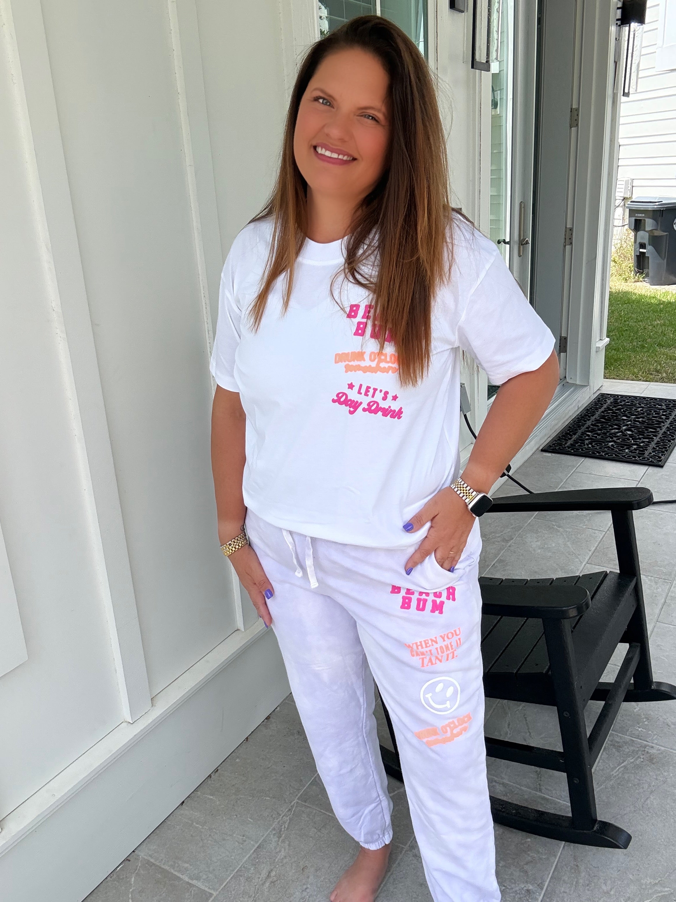 Beach Bum Tie Dye Patch Joggers by Southern Bliss (ARRAY) — Ships 2-3 weeks - BFF Here