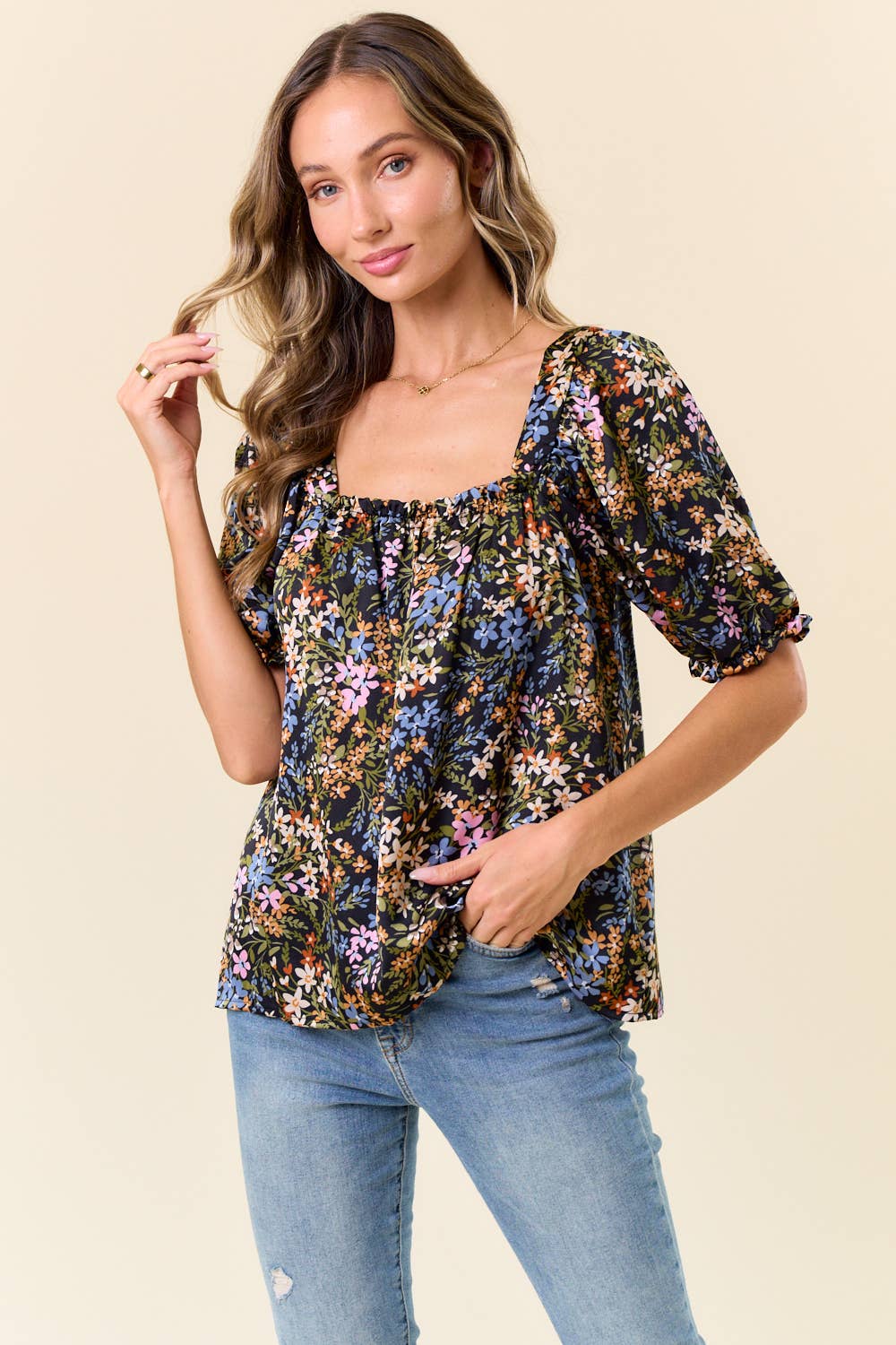 See You Soon Floral Top - BFF Here