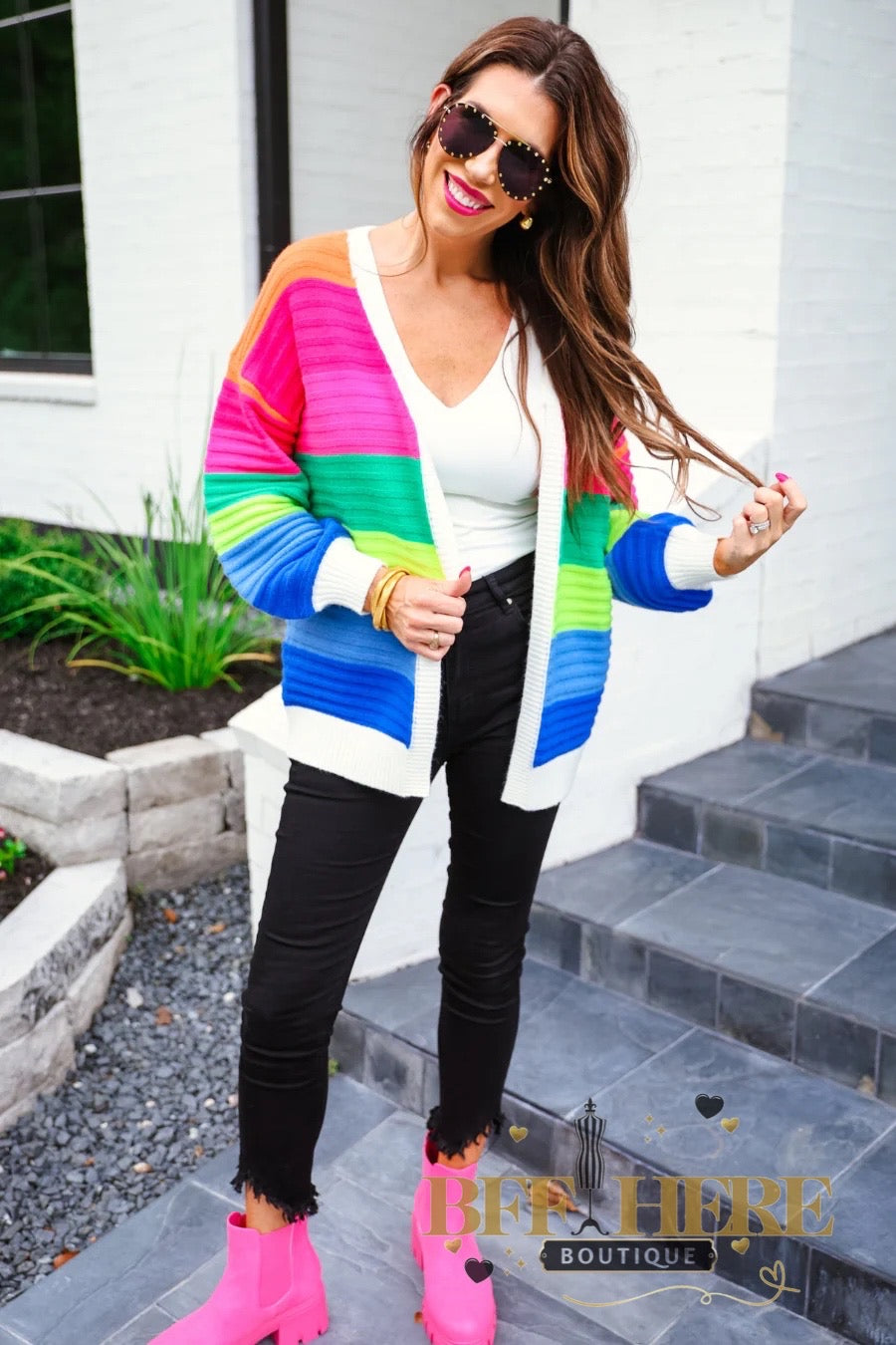 Rainbow Dreams Cardigan by Jess Lea