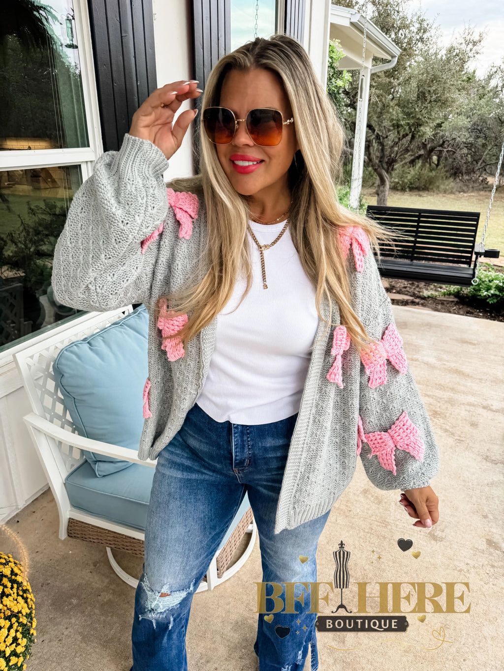 Clara Bow Knit Cardigan by Blakeley - BFF Here