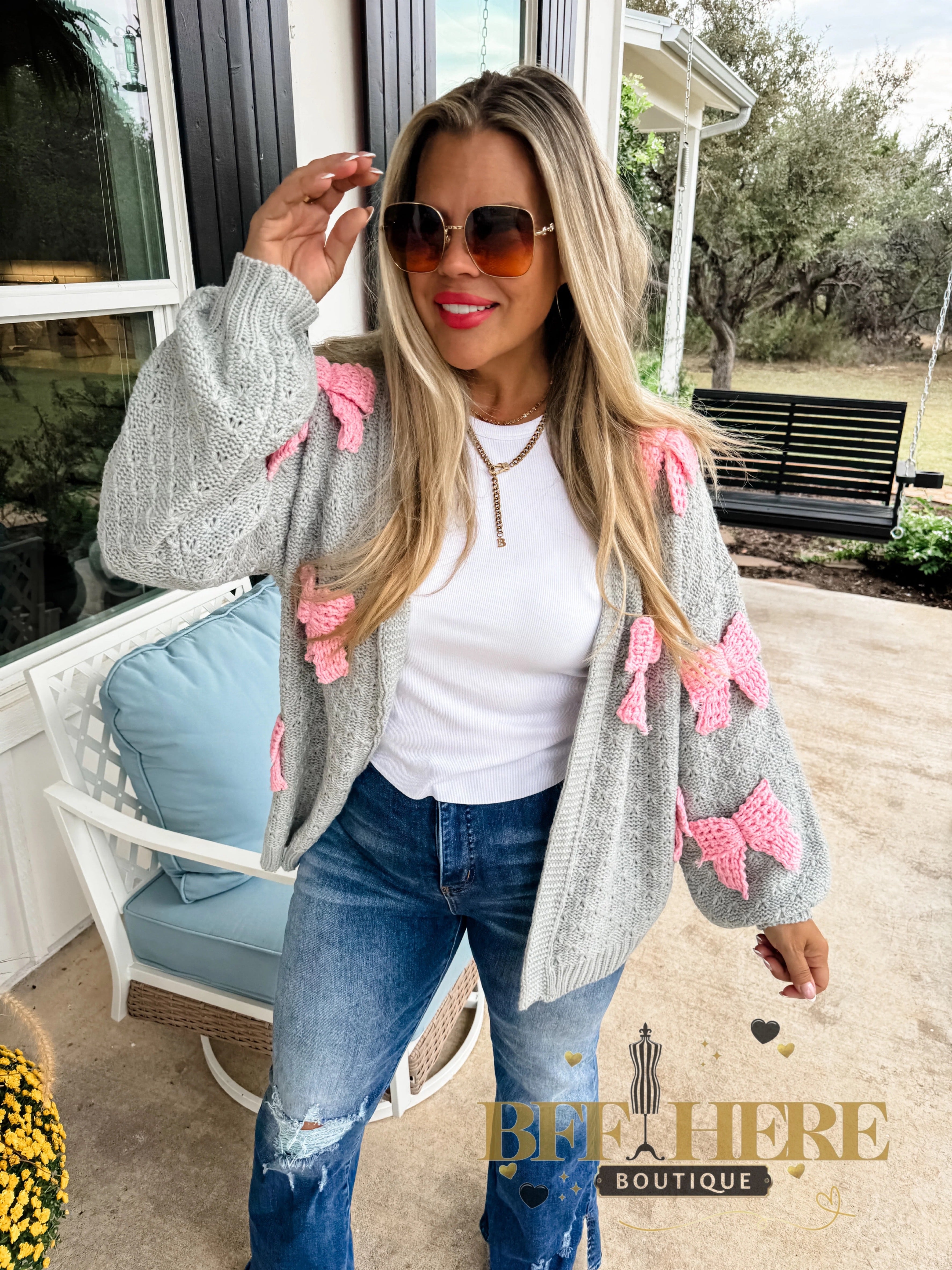 Clara Bow Knit Cardigan by Blakeley - BFF Here