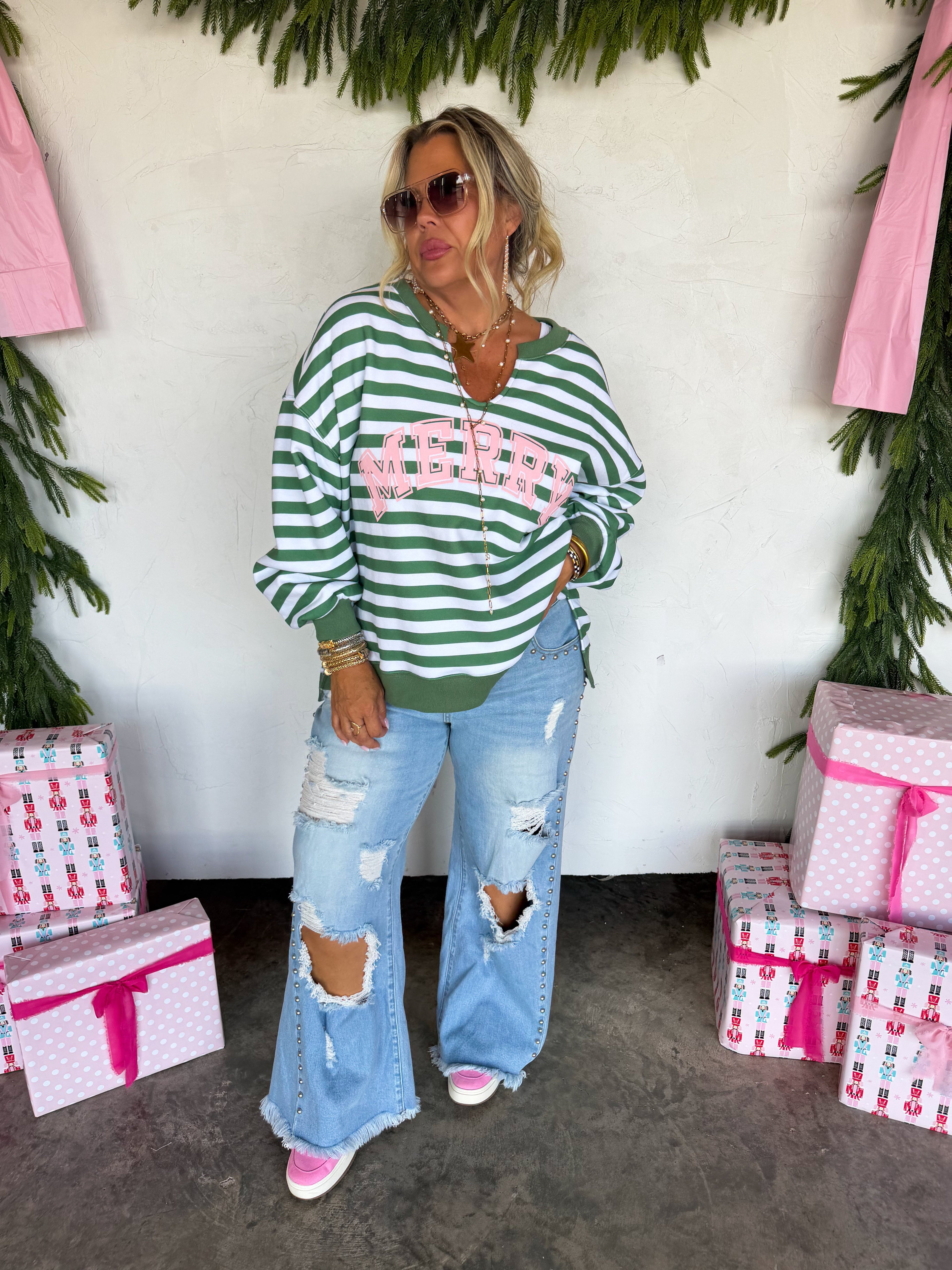 PREORDER: Jolly & Merry Oversized Pullover by Blakeley (ETA: October)