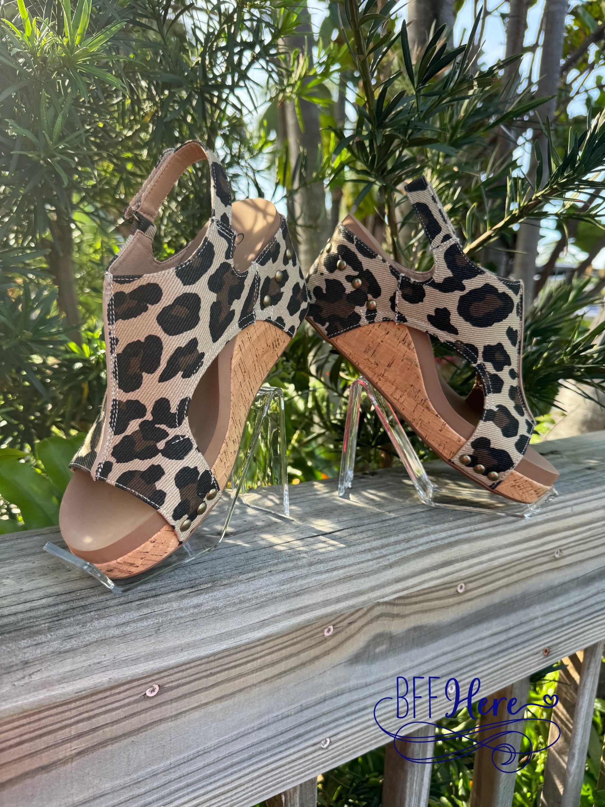 Carley - Ivory Canvas Leopard by Corkys - BFF Here