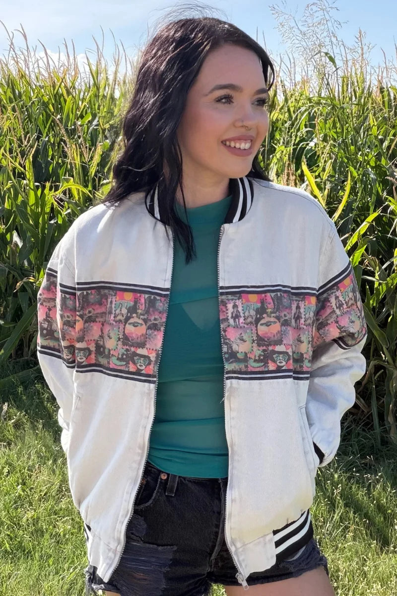 Cosmic Cowgirl Bomber Jacket by Sterling Kreek (Ships 1-2 weeks)