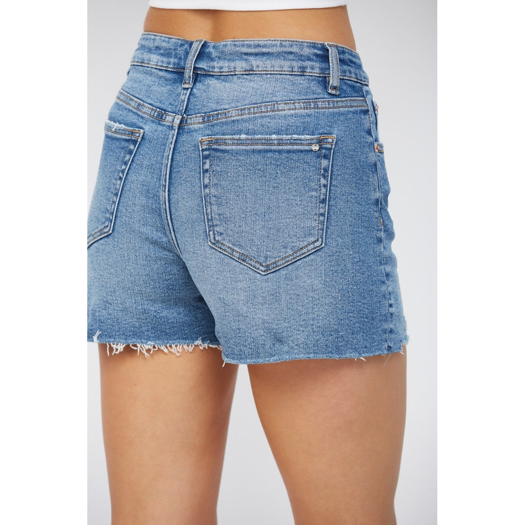 High Rise Cut Off Shorts / Marine Blue by Mica Denim (ARRAY) — Ships 2-3 weeks - BFF Here