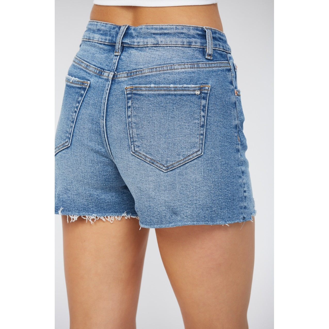 High Rise Cut Off Shorts / Marine Blue by Mica Denim (ARRAY) — Ships 2-3 weeks - BFF Here