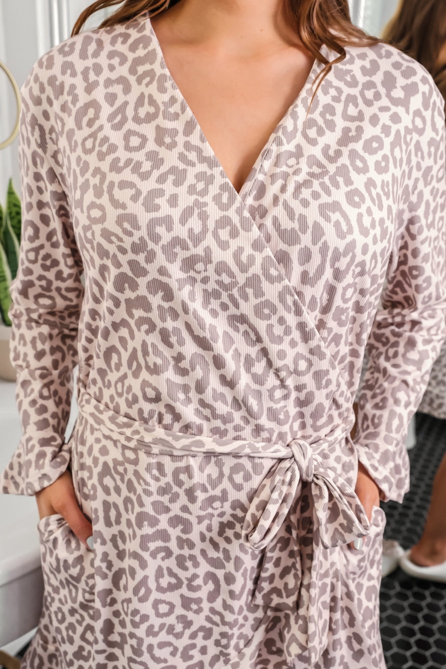 PREORDER: Almost Ready Ribbed Robe by Jess Lea Bella Leopard (ETA: March) - BFF Here