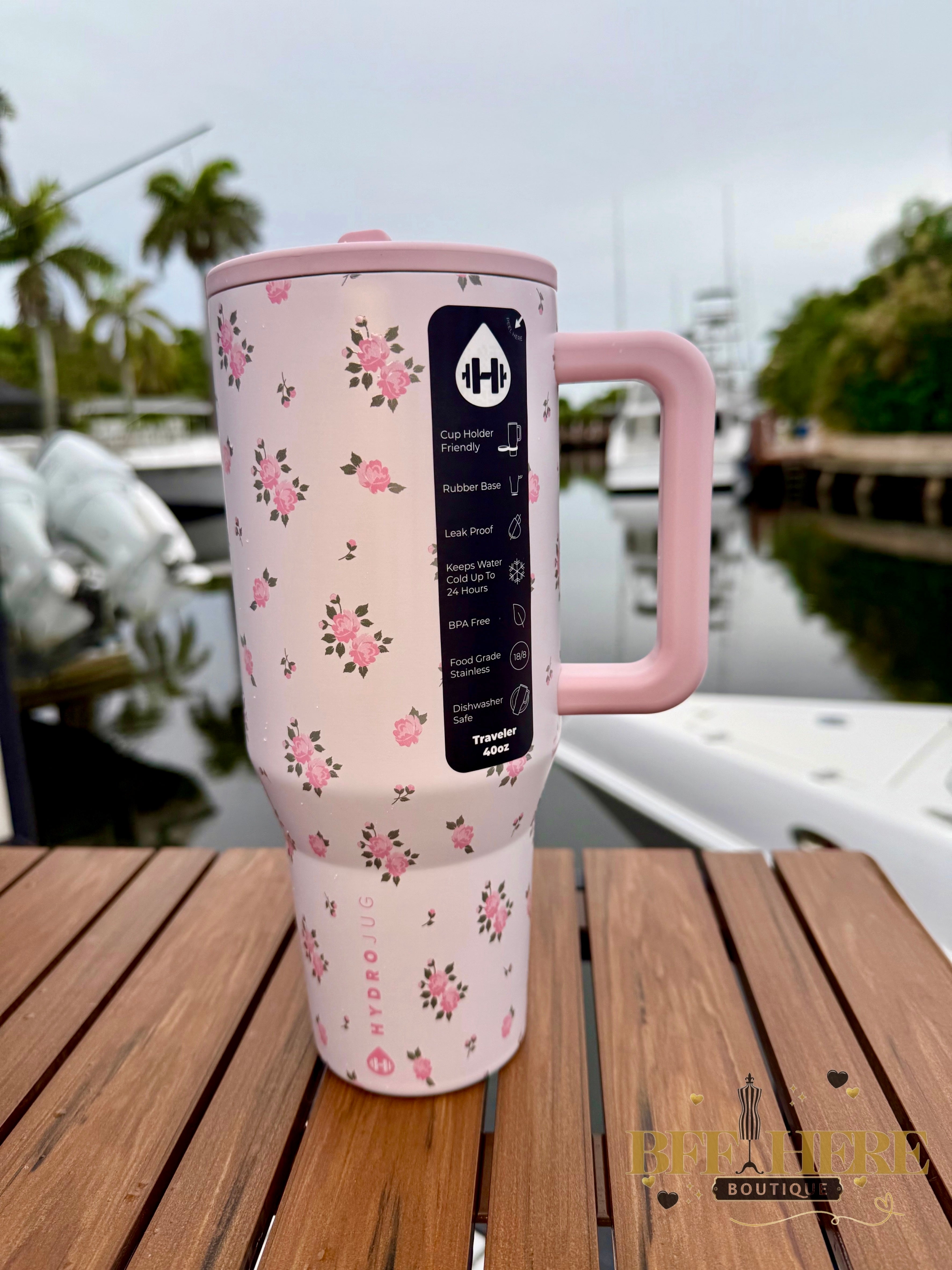 HydroJug Traveler - 40oz.  / Wildrose - BFF Here