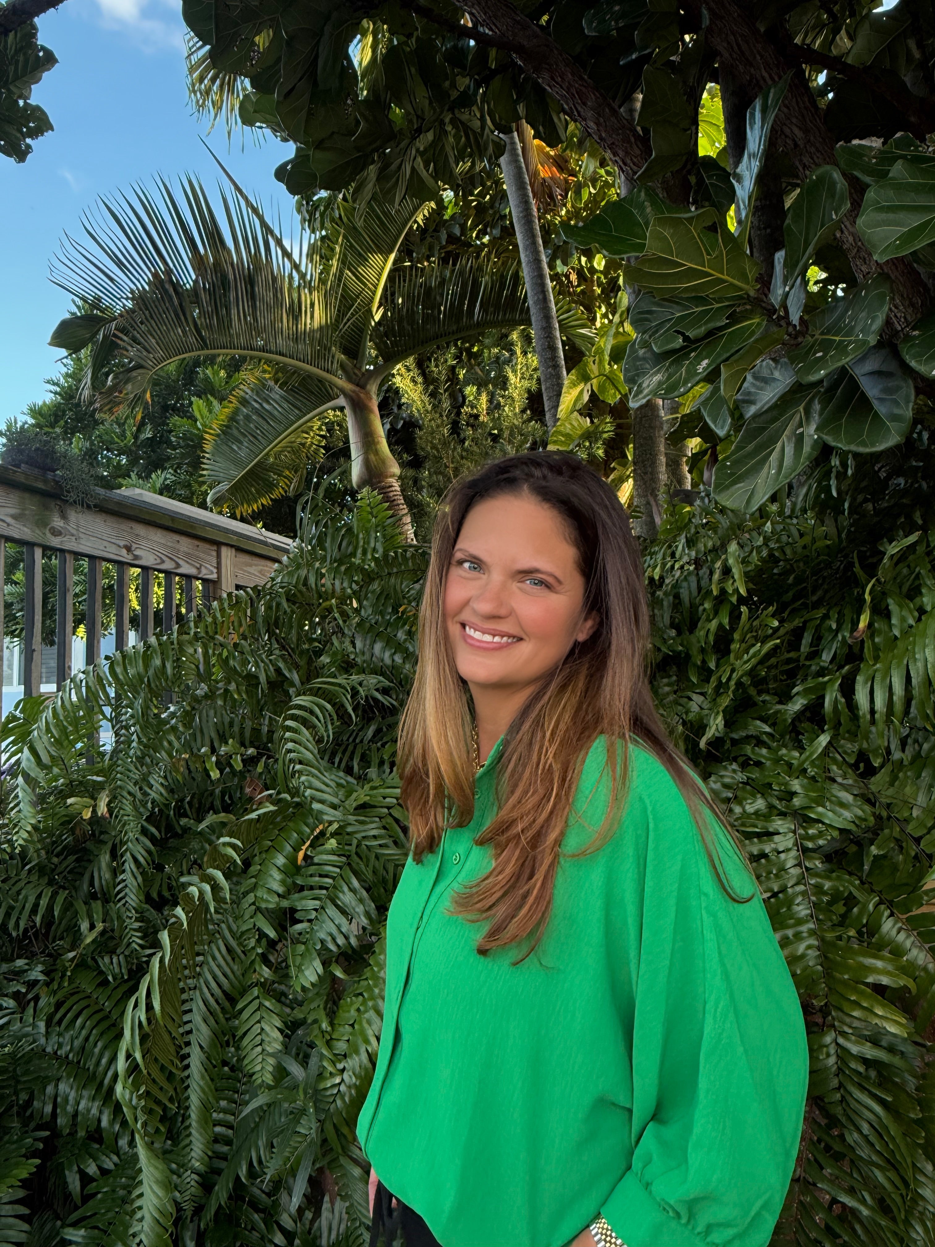 Sloane Button Up Top by Jess Lea / Green - BFF Here