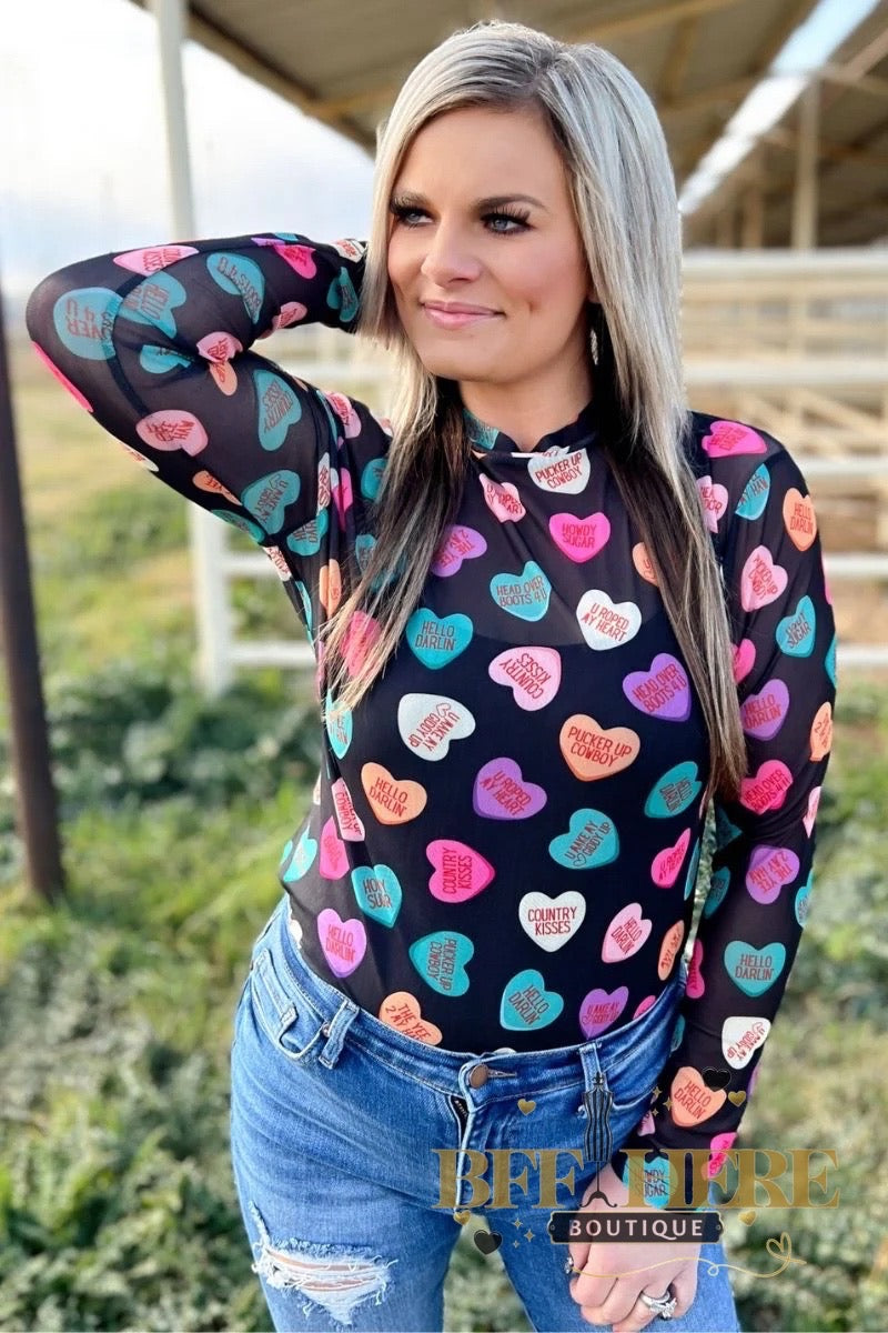 Cowboy Sweetheart Mesh Top / Adult by Sterling Kreek - BFF Here