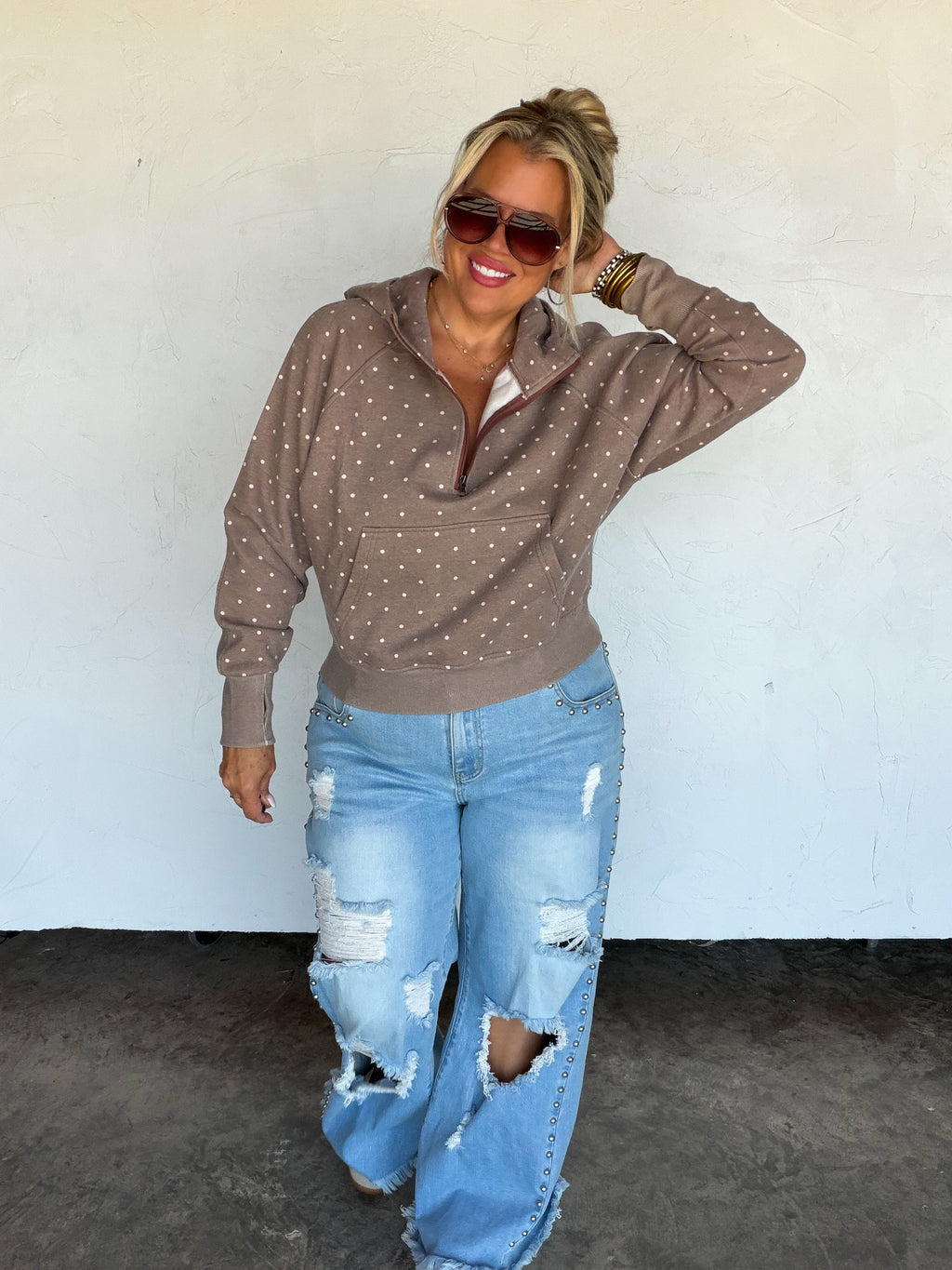 PREORDER: Polka & Stripe Easy Does It Pullover by Blakeley (ETA: November)