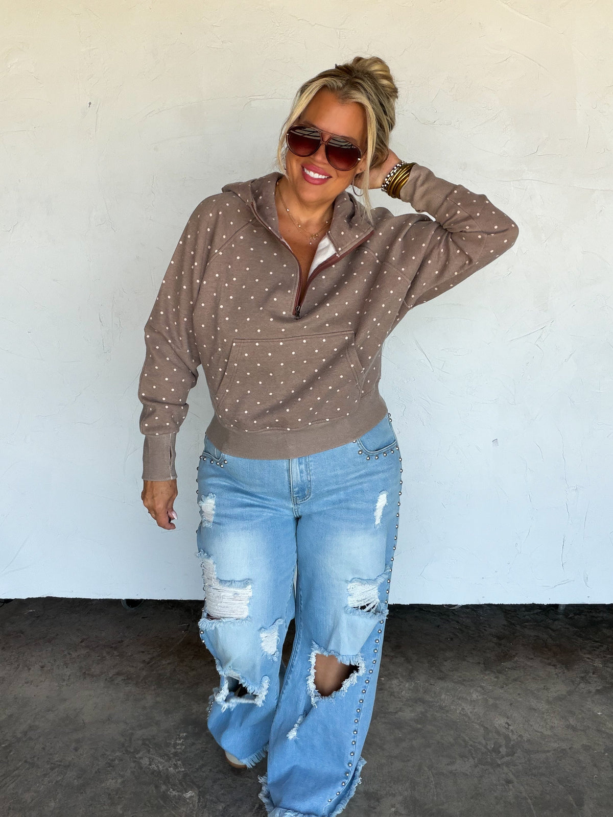 PREORDER: Polka & Stripe Easy Does It Pullover by Blakeley (ETA: November)