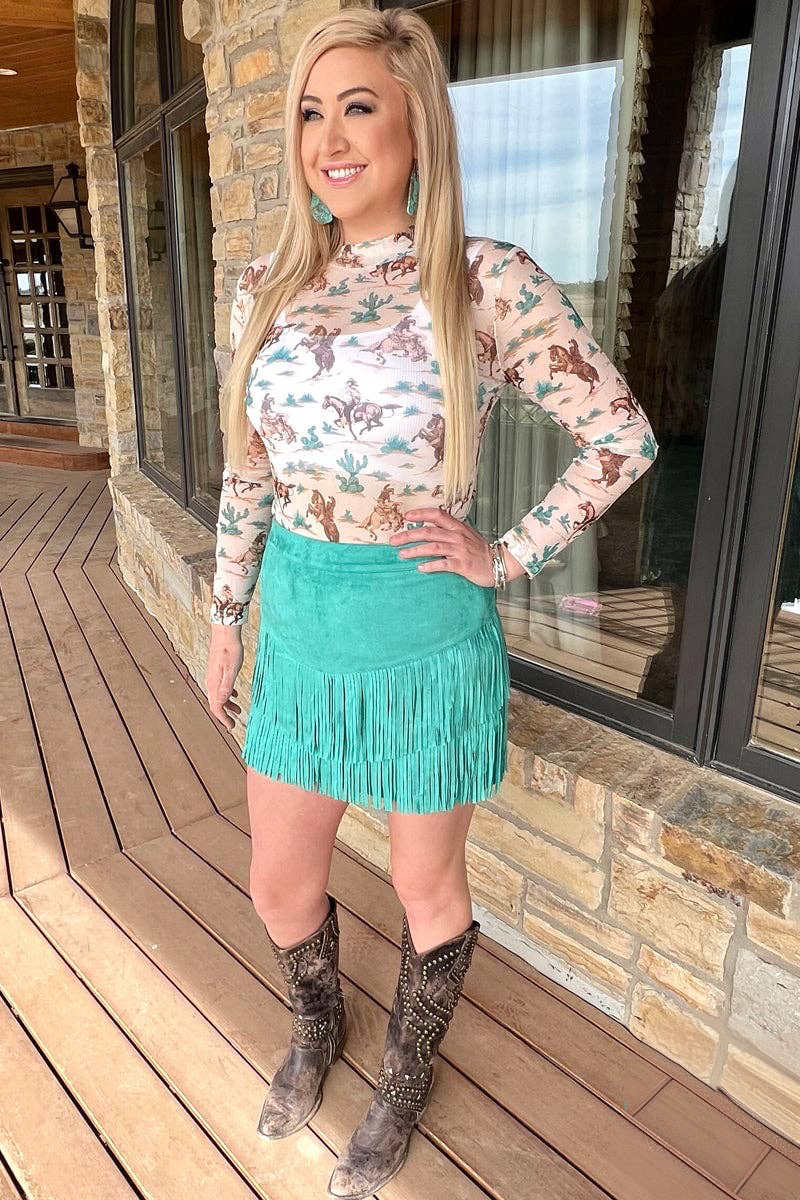 Chisholm Trail Mesh Top by Sterling Kreek - BFF Here