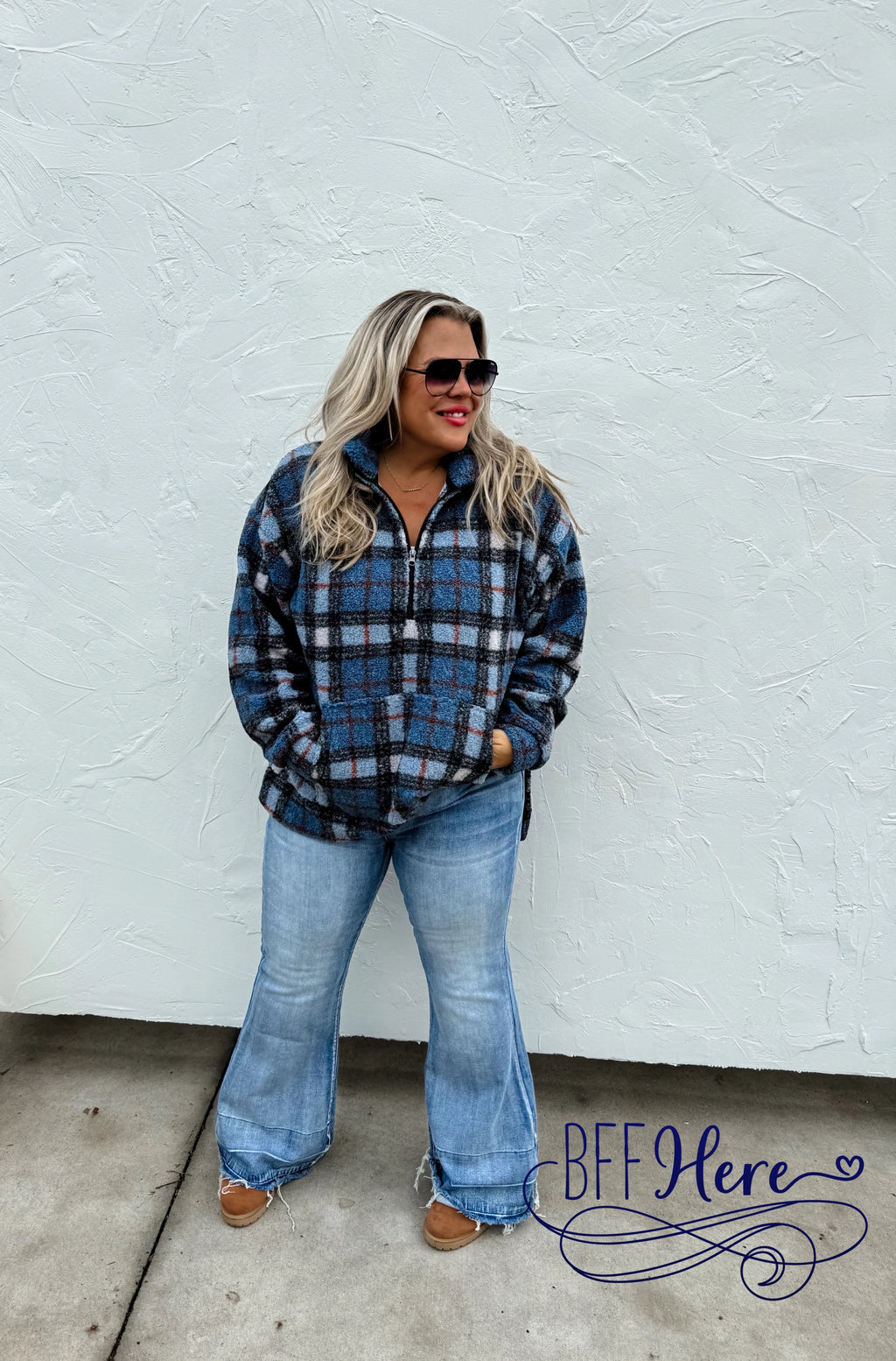 PREORDER: Fireside Nights Sherpa Pullover (Ships End of December ) - BFF Here