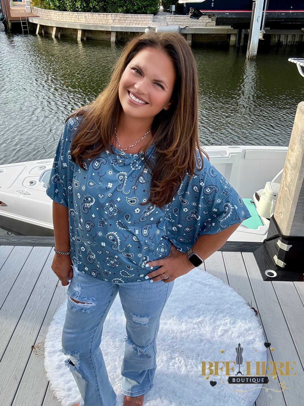 Pretty In Paisley Top by Sterling Kreek - BFF Here