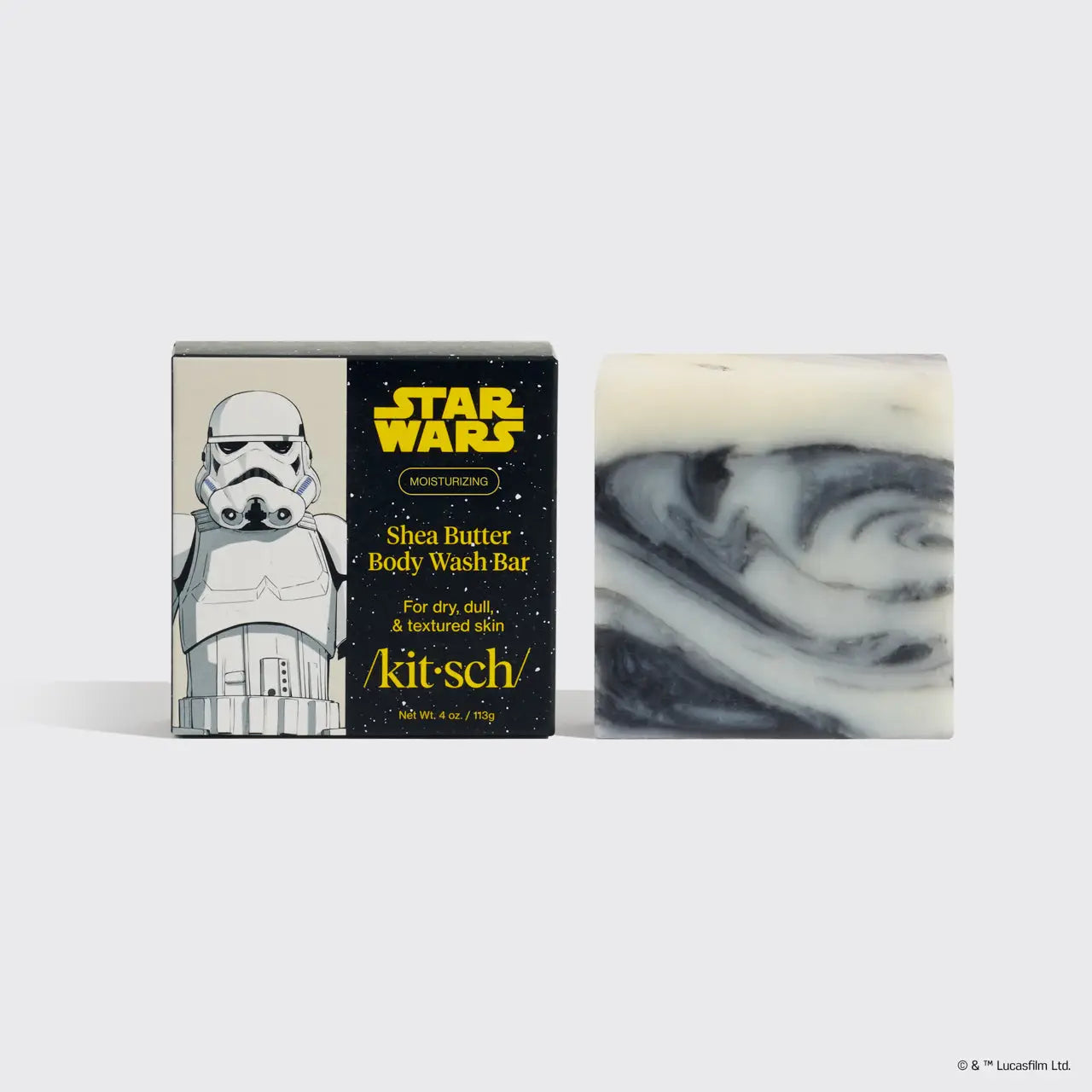Star Wars™ & Kitsch Shea Butter Moisturizing Solid Body Wash - Stormtrooper Swirl (Ships Mid December)