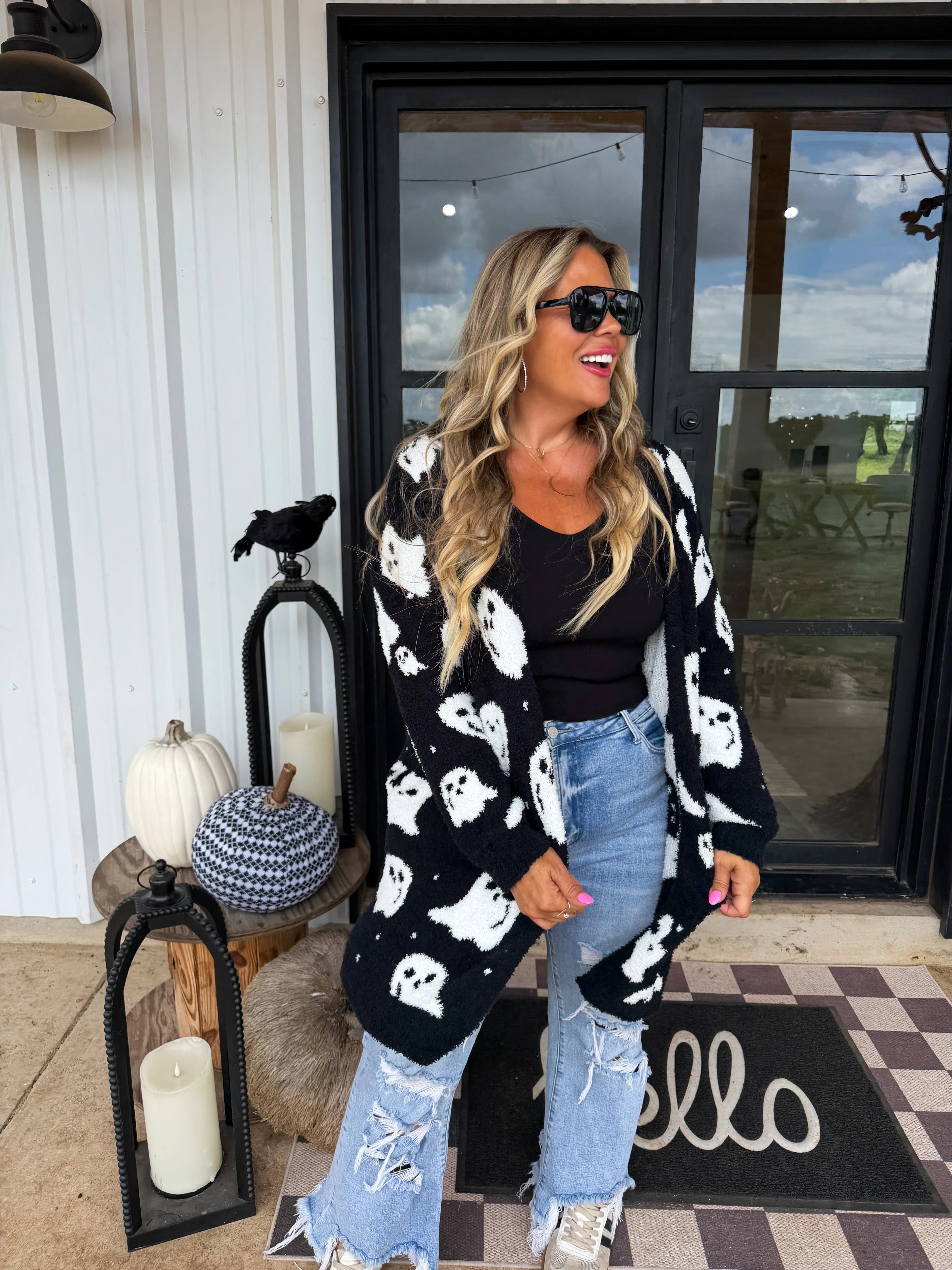 PREORDER: Boo Crew Reversible Cloud Cardigan by Blakeley (ETA September)