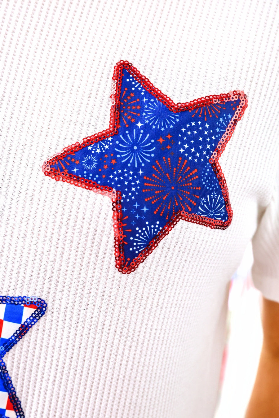 PREORDER- Patriotic Stars Patch Tee - BFF Here