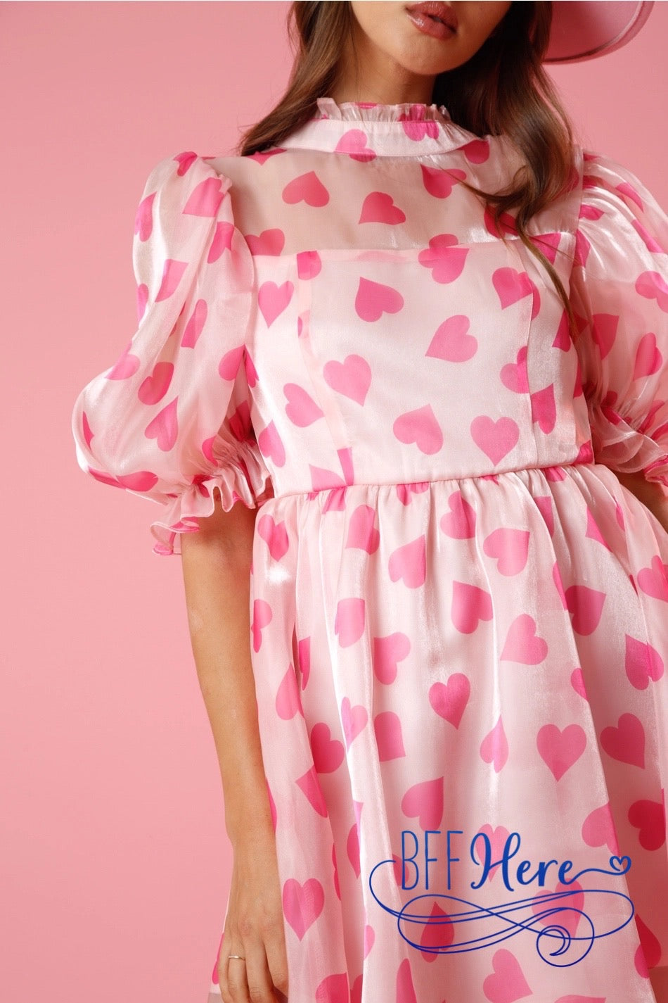 Romantic Whimsy: Heart Organza Dress - BFF Here