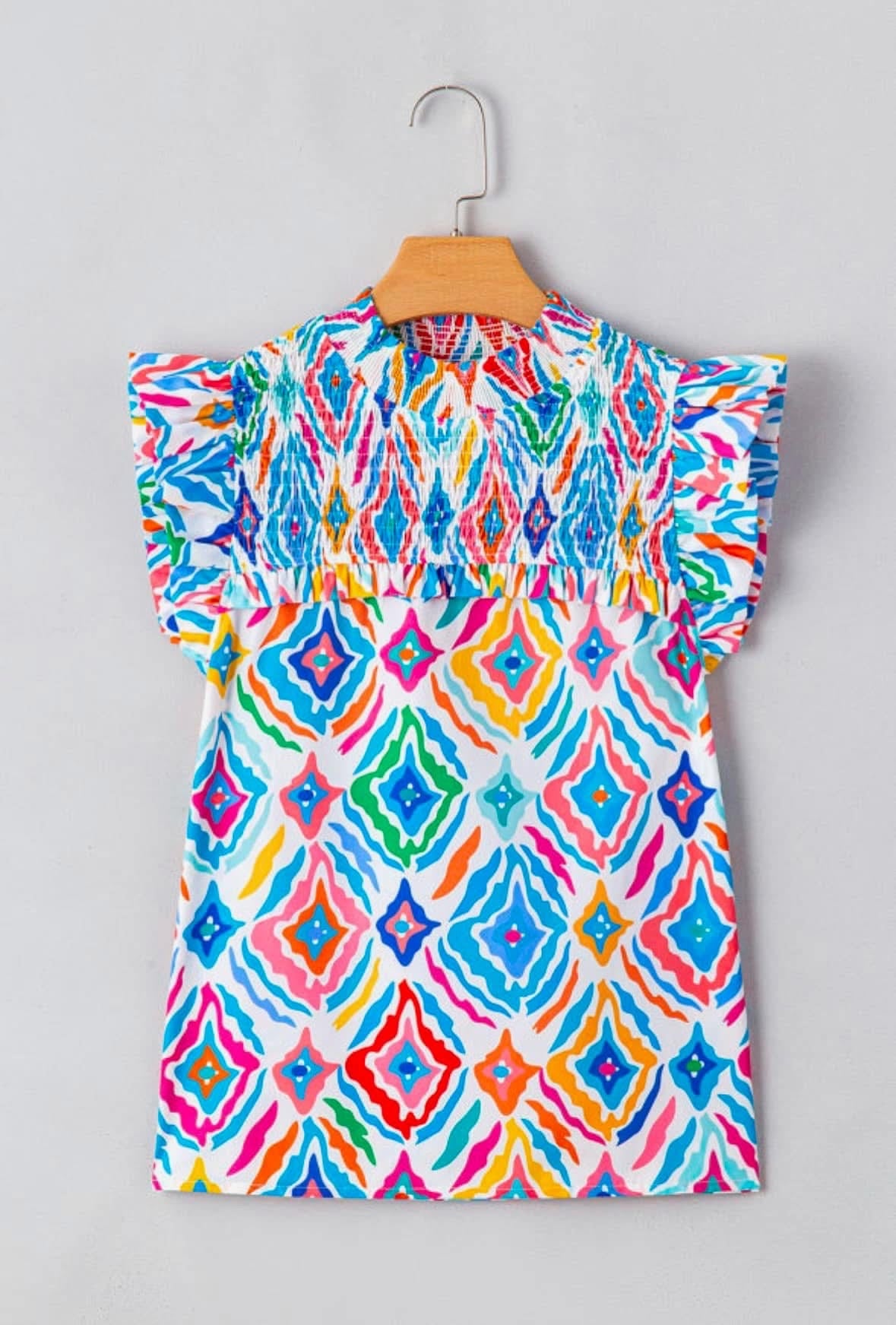 Color Splash Smocked Top - BFF Here