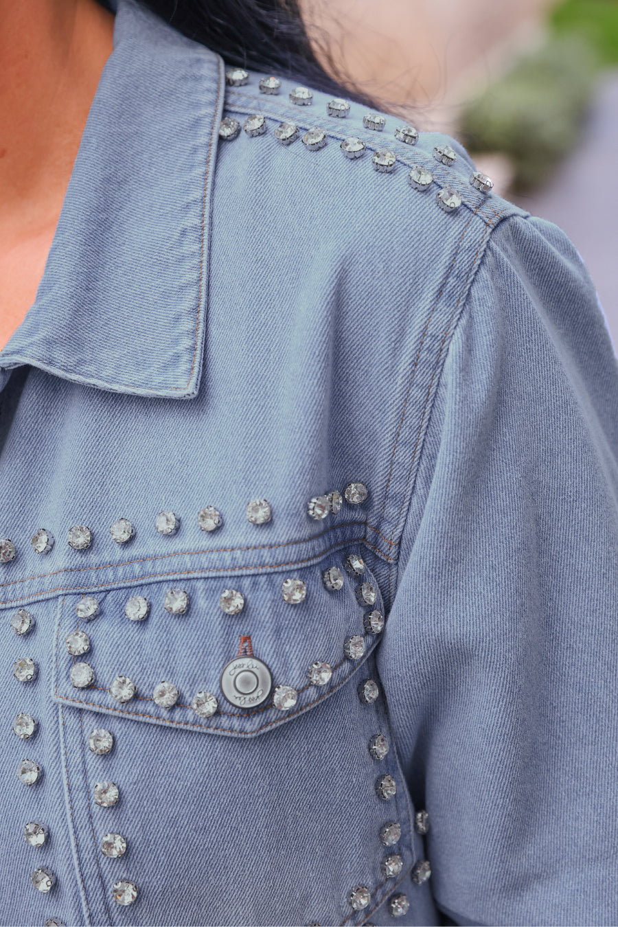 PREORDER: Stella Rhinestone Denim Jacket by Jess Lea (ARRAY) / ETA: June - BFF Here