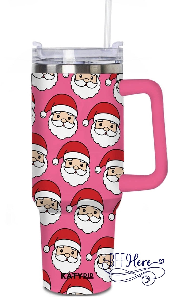 Santa's Cheer: Festive Tumbler Cup - BFF Here