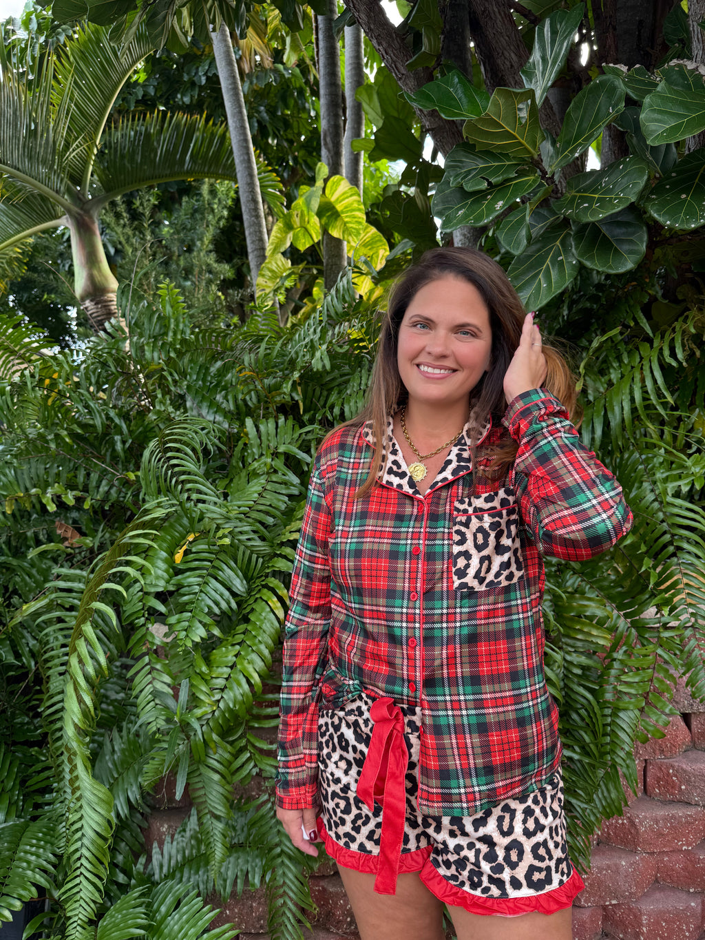 Wrapped In Safari Chic Ruffle Pajama Set by Jess Lea - BFF Here