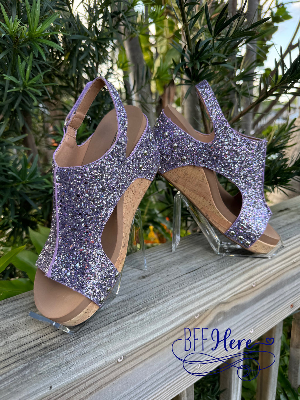 Carley - Lavender Chunky Glitter by Corkys - BFF Here