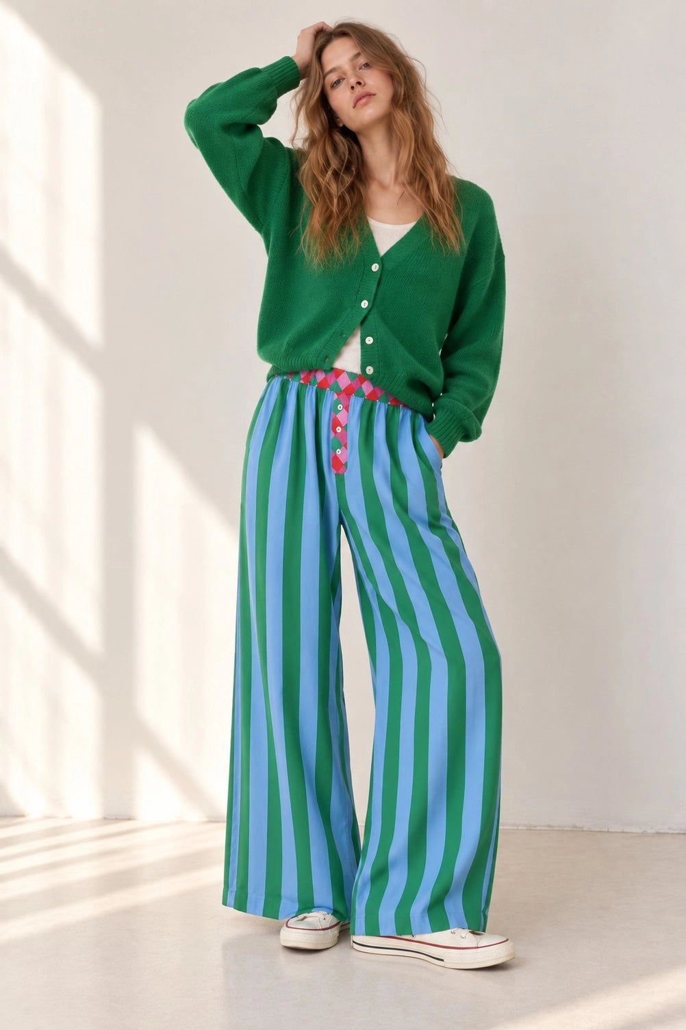 PREORDER: Color Pop Stripe Wide Leg Pants / ARRAY by Jade by Jane (ETA: November)