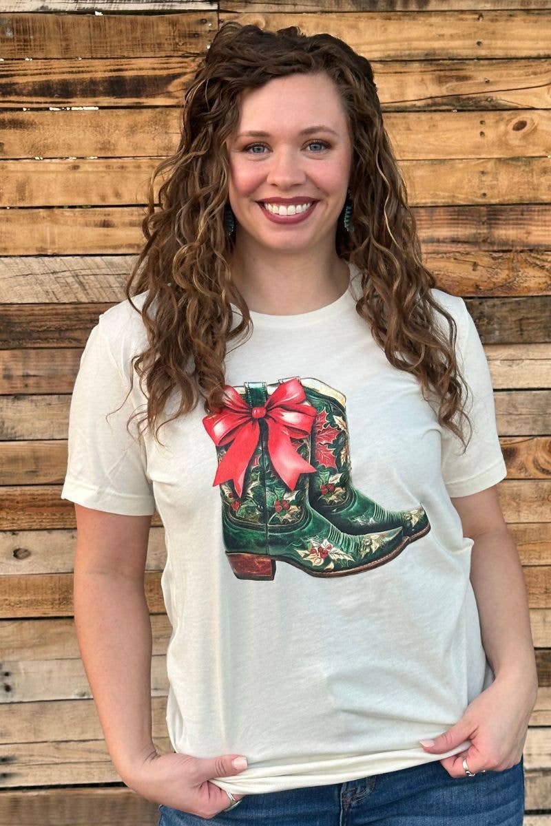 All I Want For Christmas Is Boots Tee by Sterling Kreek